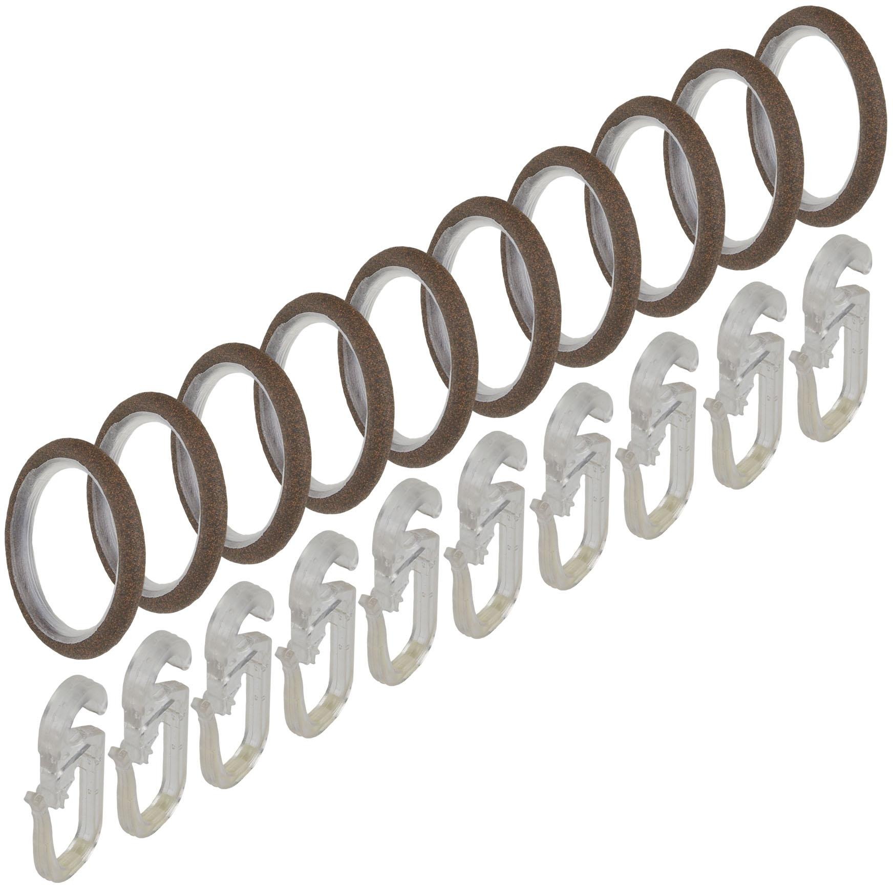 Liedeco Gardinenstange »Esp Blatt«, 1 läufig-läufig, Fixmaß, 1-läufig im Fixmaß Ø 16 mm