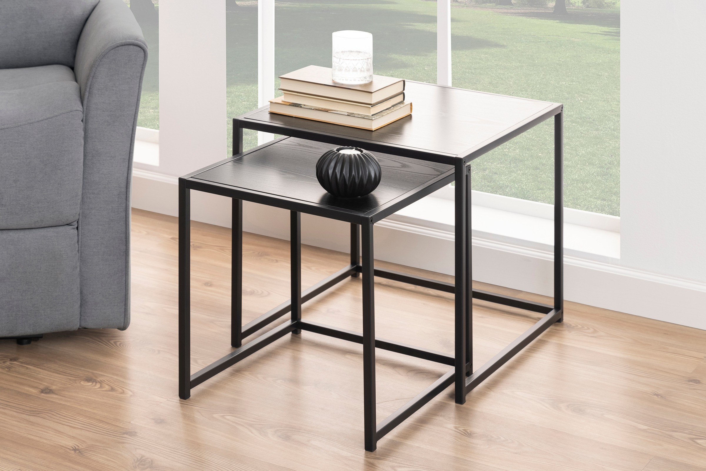 ACTONA GROUP Beistelltisch, (Set, 2 St.), Metallrahmen, Industrie-Look und... kaufen