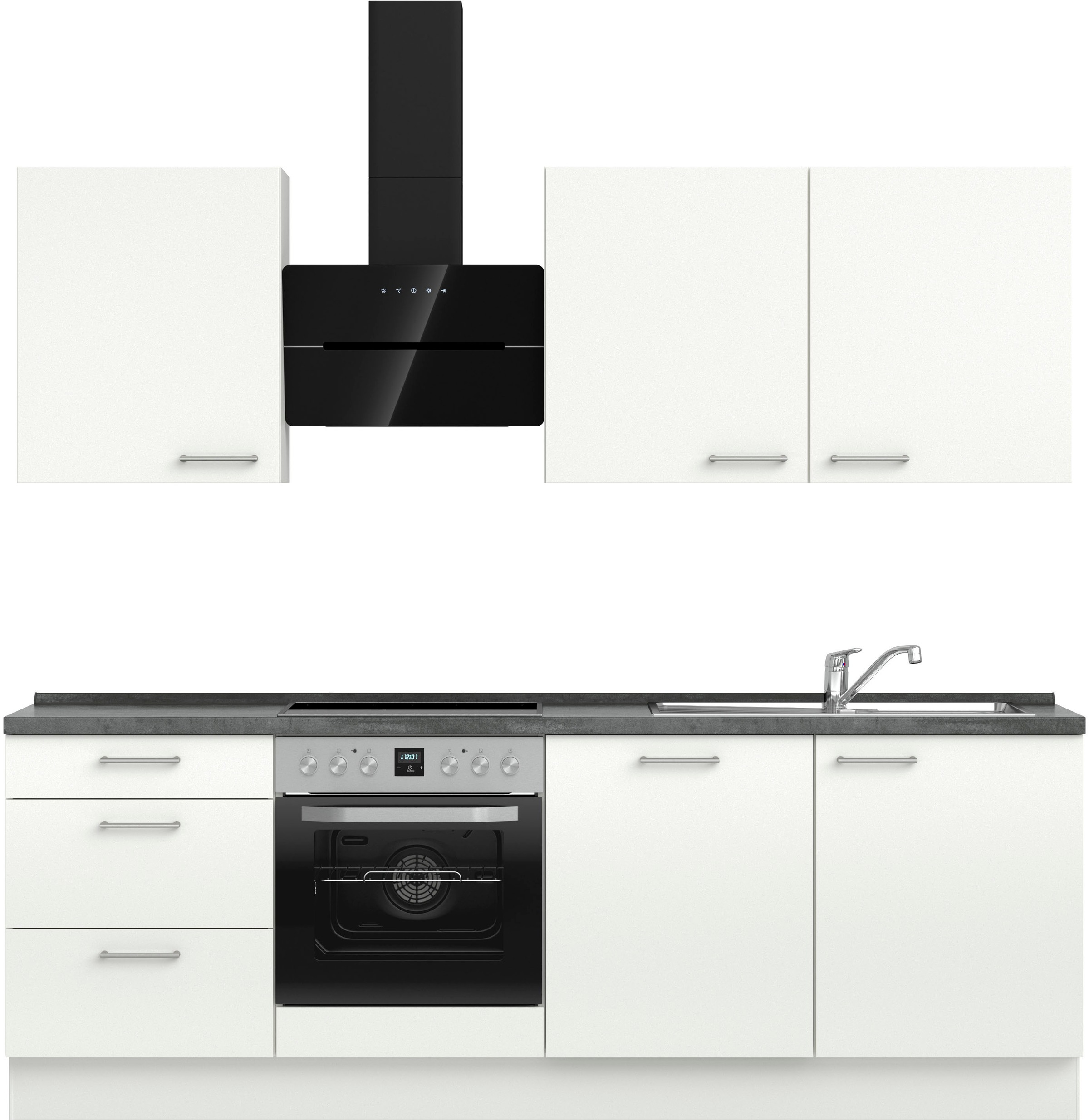 nobilia® Küchenzeile »"Laser II", Ausrichtung wählbar, Breite 240 cm« vormo günstig online kaufen