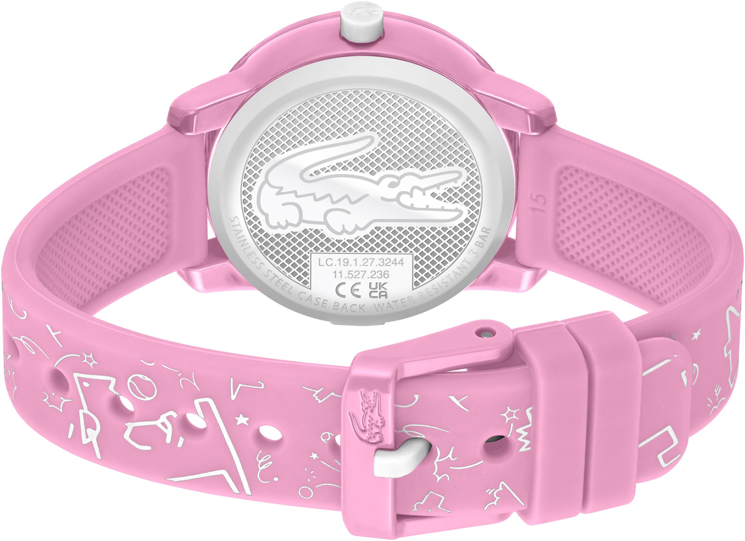 Lacoste Quarzuhr »LACOSTE.12.12 KIDS«, Armbanduhr, Kinderuhr, Silikonarmband, Geschenkidee