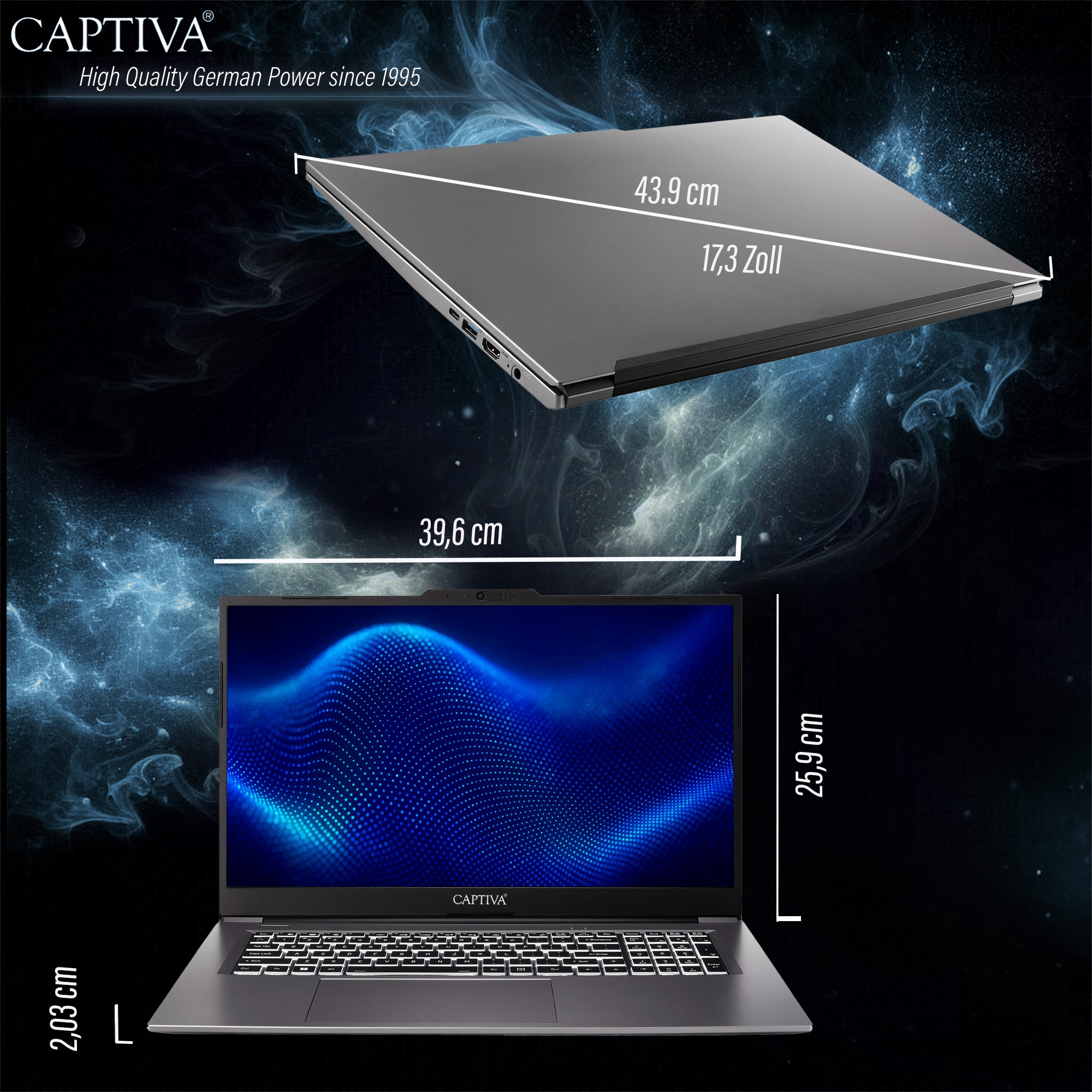 CAPTIVA Notebook »Power Starter I99-225CH« 43,9 cm / 17,3 ″ Intel Core i5 Iris Xe Graphics 1.000 GB SSD