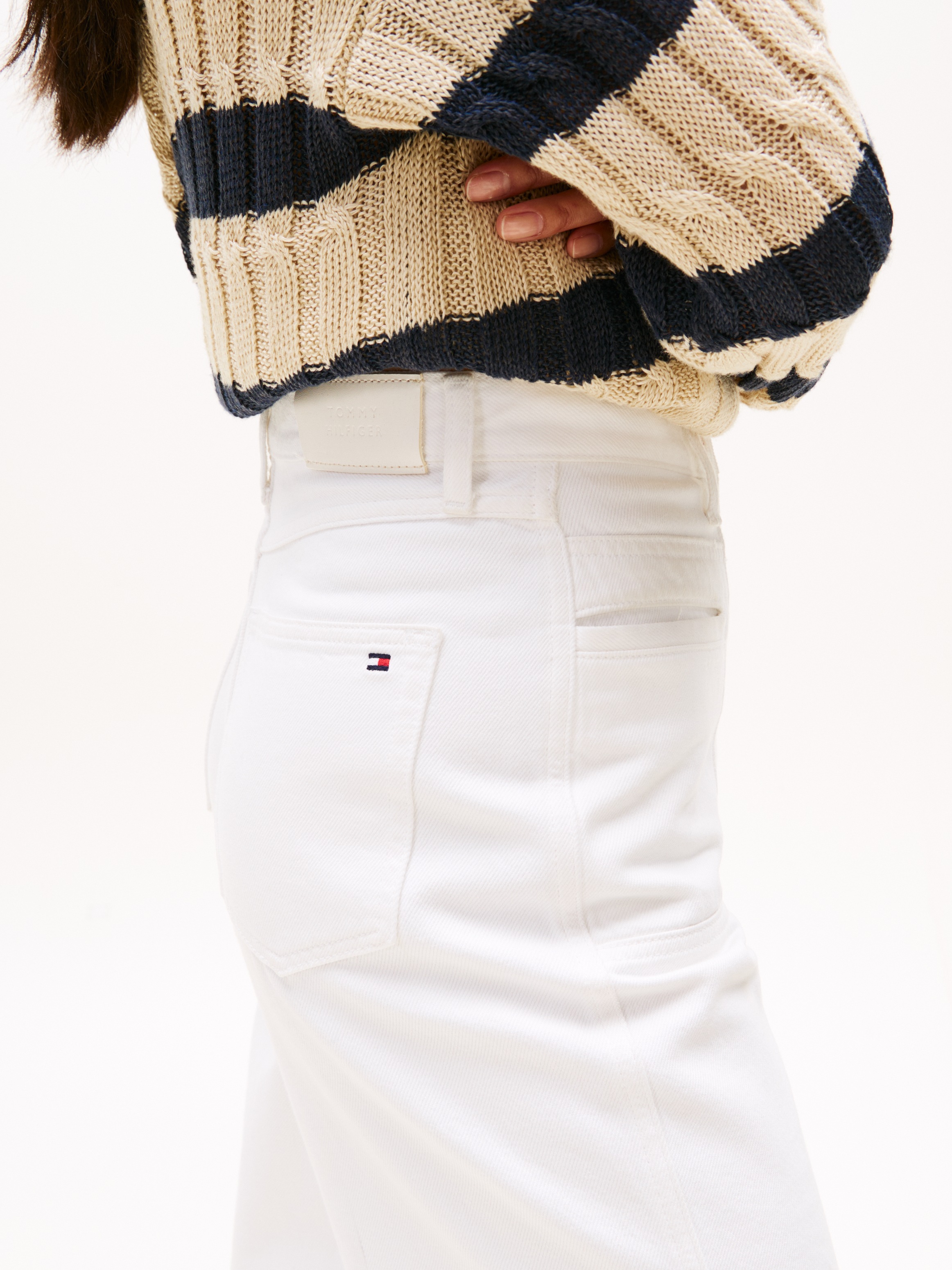 Tommy Hilfiger Straight-Jeans »DNM WHITE RELAXED STRAIGHT HW«