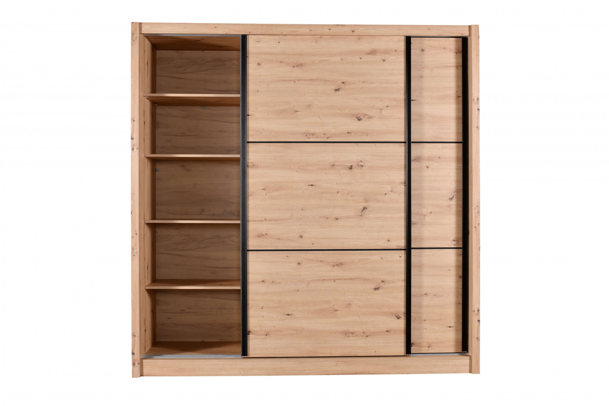 INOSIGN Schwebetürenschrank »Navara Kleiderschrank Wäscheschrank«, in 3 Breiten, mit kompletter Innenausstattung, FSC®-zertifiziert