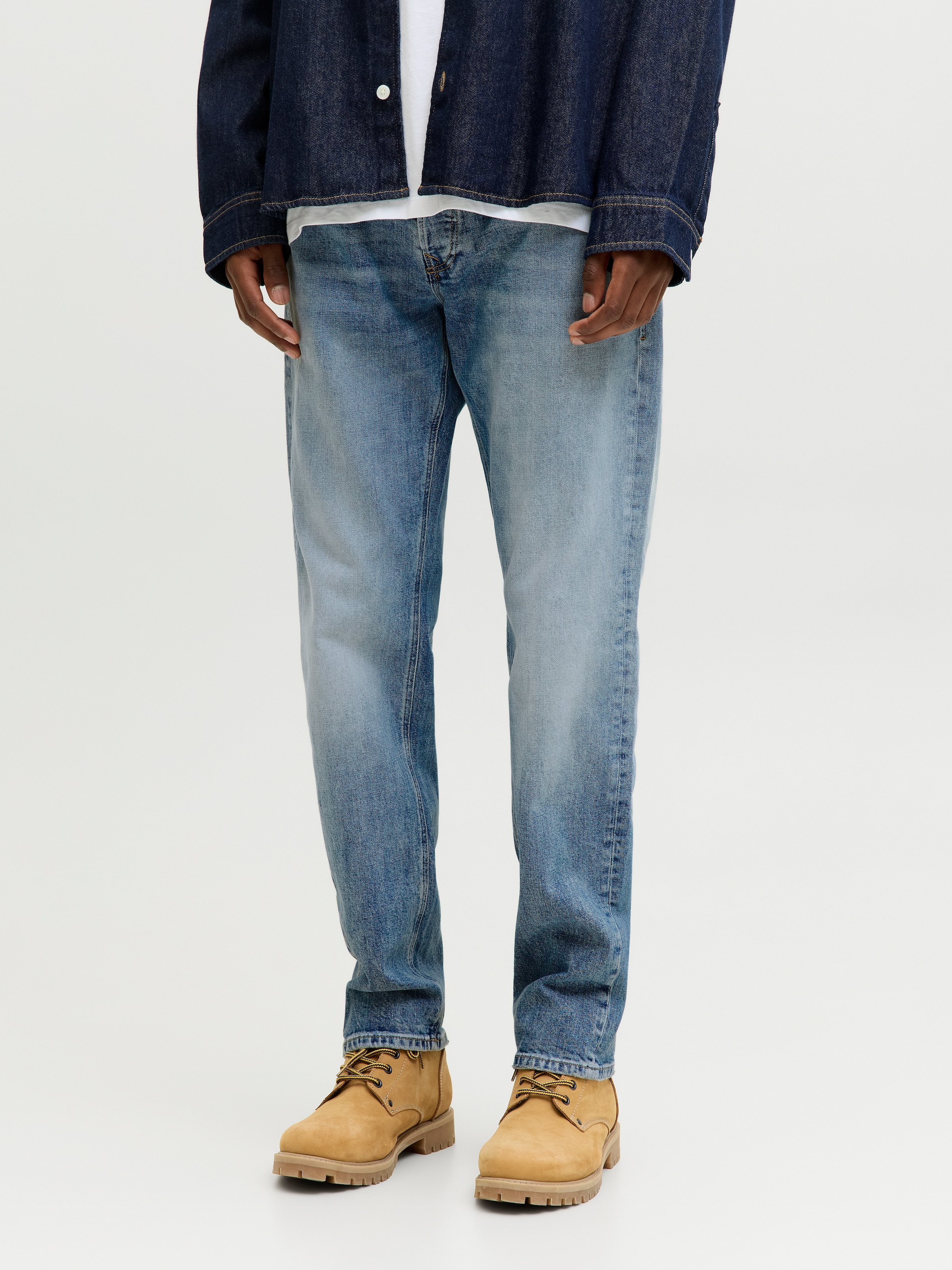 Jack & Jones Tapered-fit-Jeans »JJIMIKE JJWELLS JJ« Baumwollmischung, comfort fit