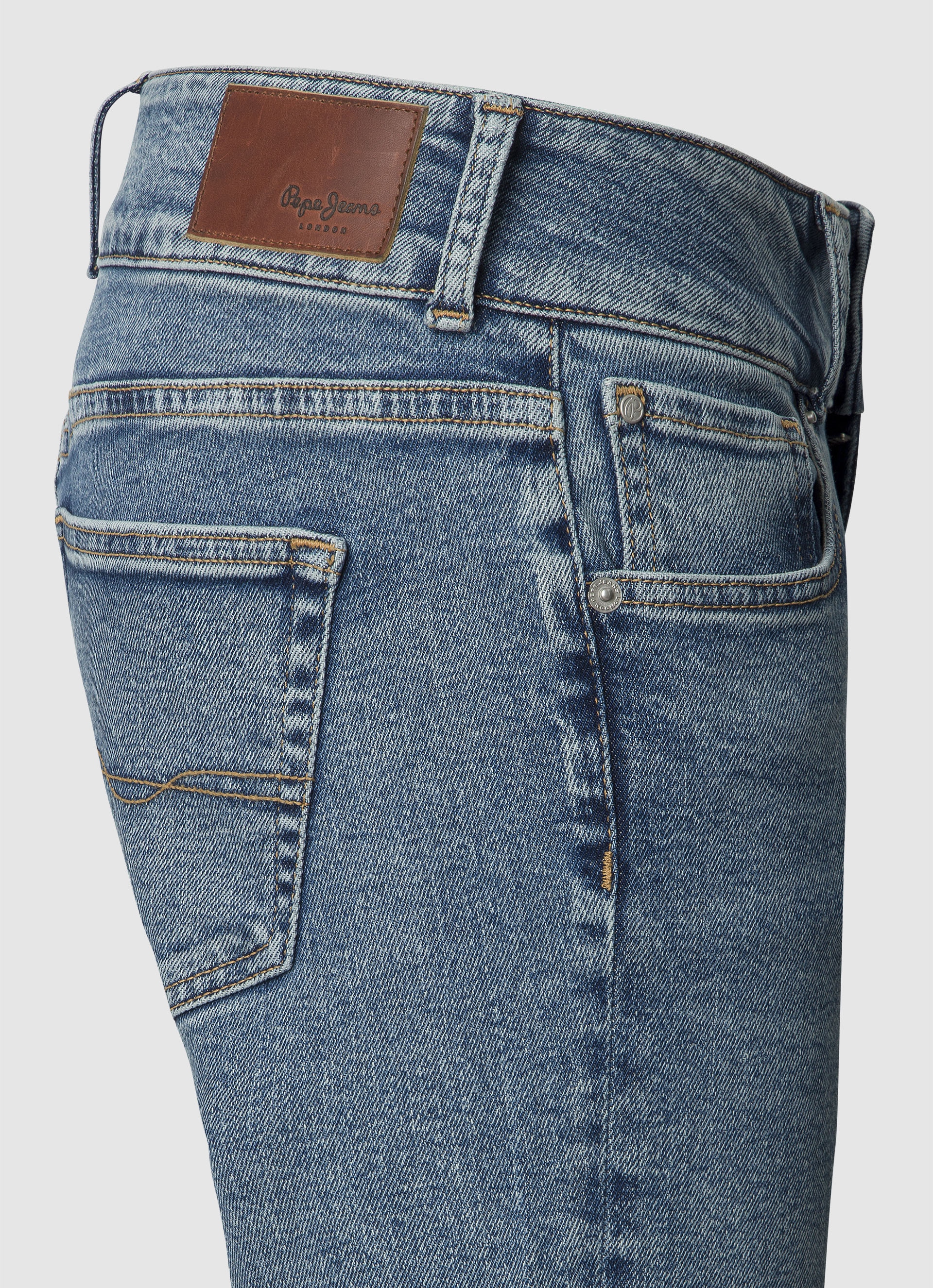 Pepe Jeans Gerade Jeans »STRAIGHT JEANS LW«, mit doppeltem Knopfverschluss