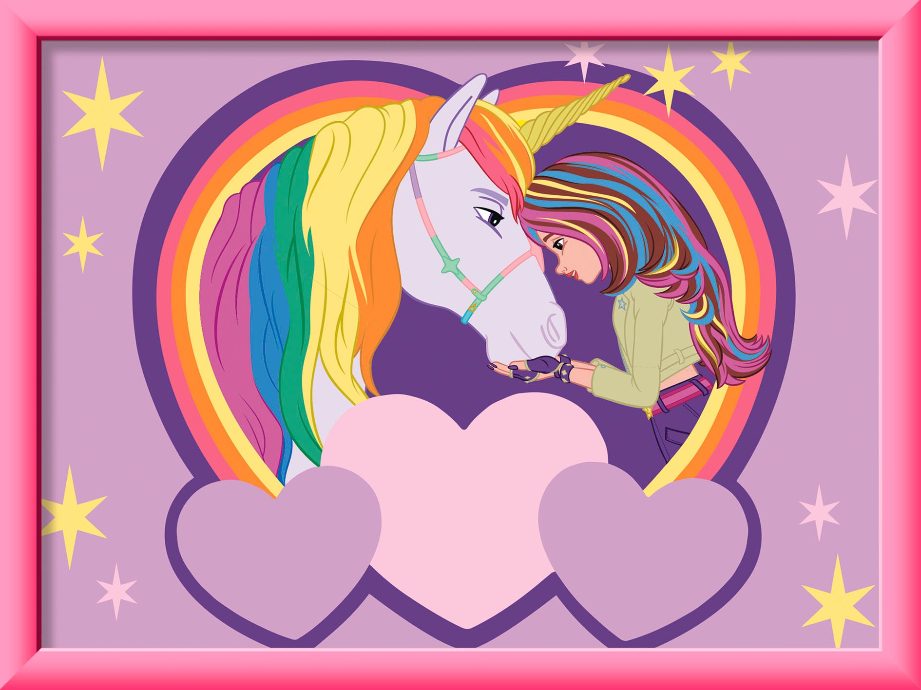 Ravensburger Malen nach Zahlen »CreArt, Malen nach Zahlen, Kinder, Unicorn Academy - Sophia & Wildstar«, Made in Europe