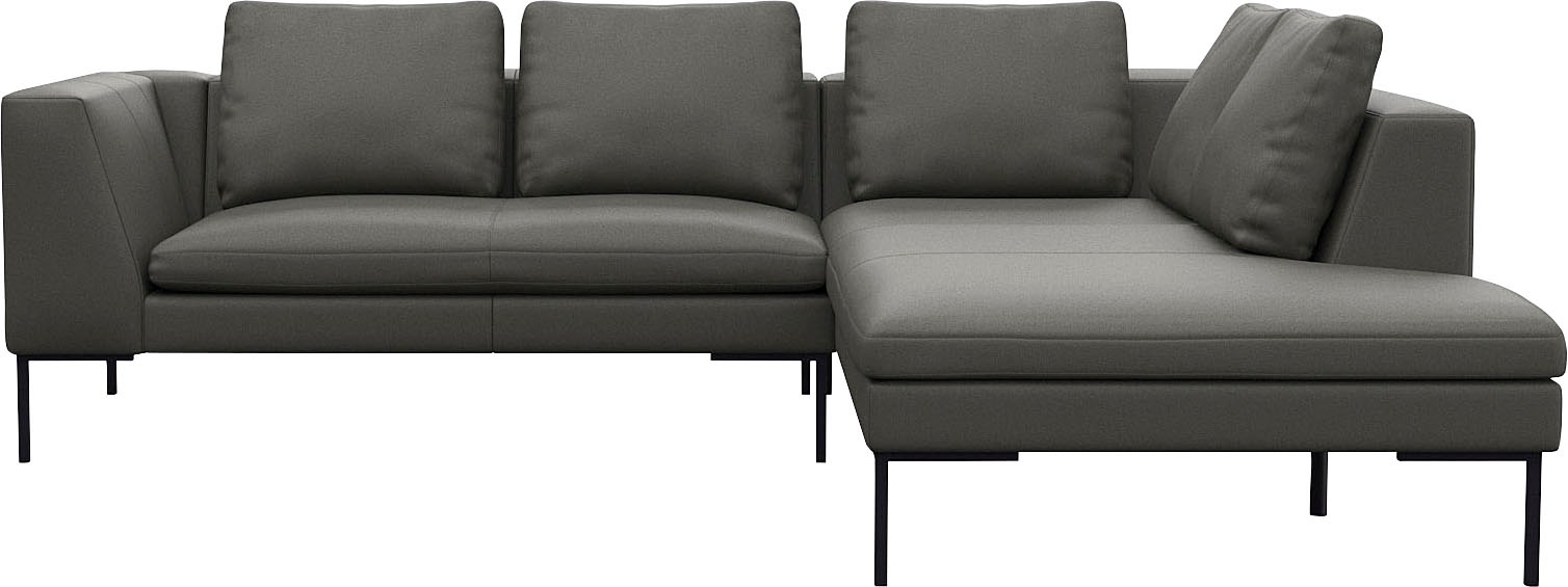 FLEXLUX Ecksofa »Loano, superbequemer Sitzkomfort durch Kaltschaum im Sitz, günstig online kaufen