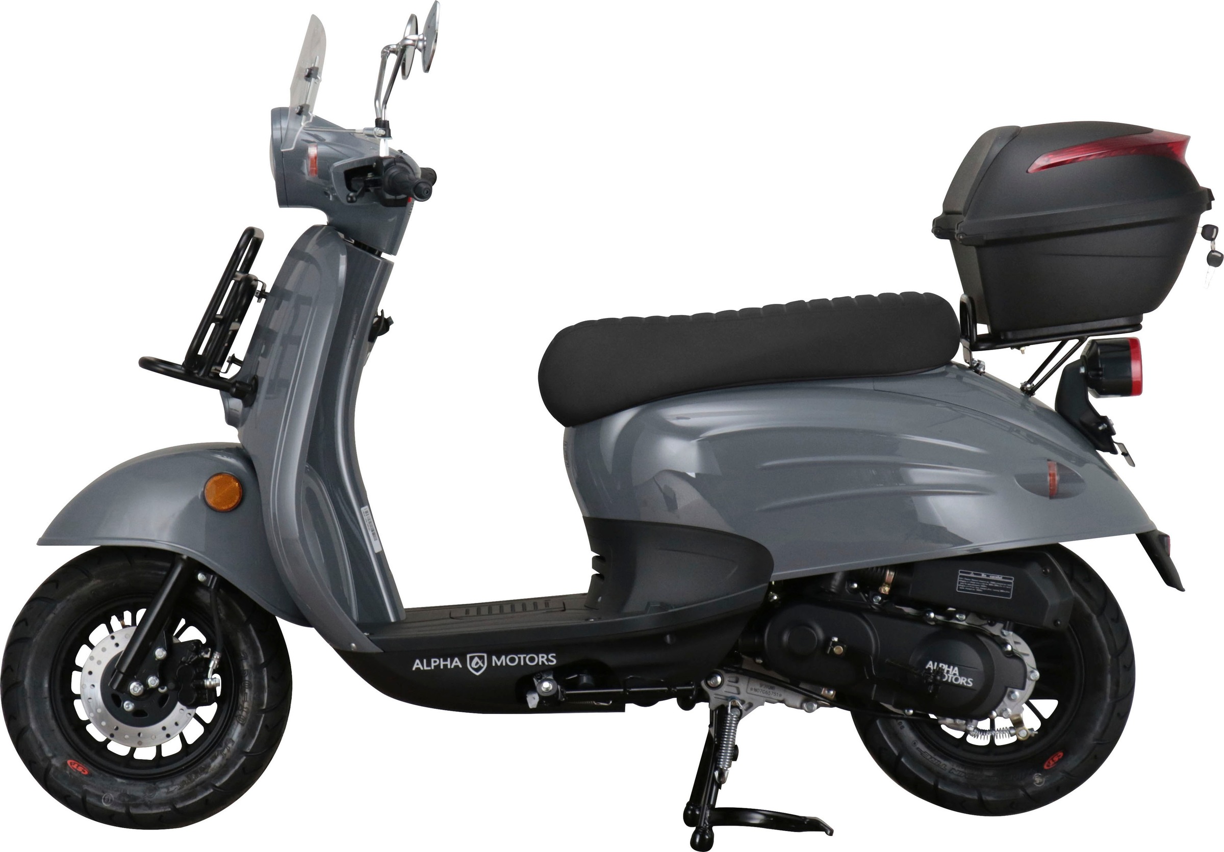 Alpha Motors Mofaroller »Adria«, 50 cm³, 25 km/h, Euro 5, 2,72 PS, (inkl. Windschild und Topcase), mit Lenkerschloss und Windschild