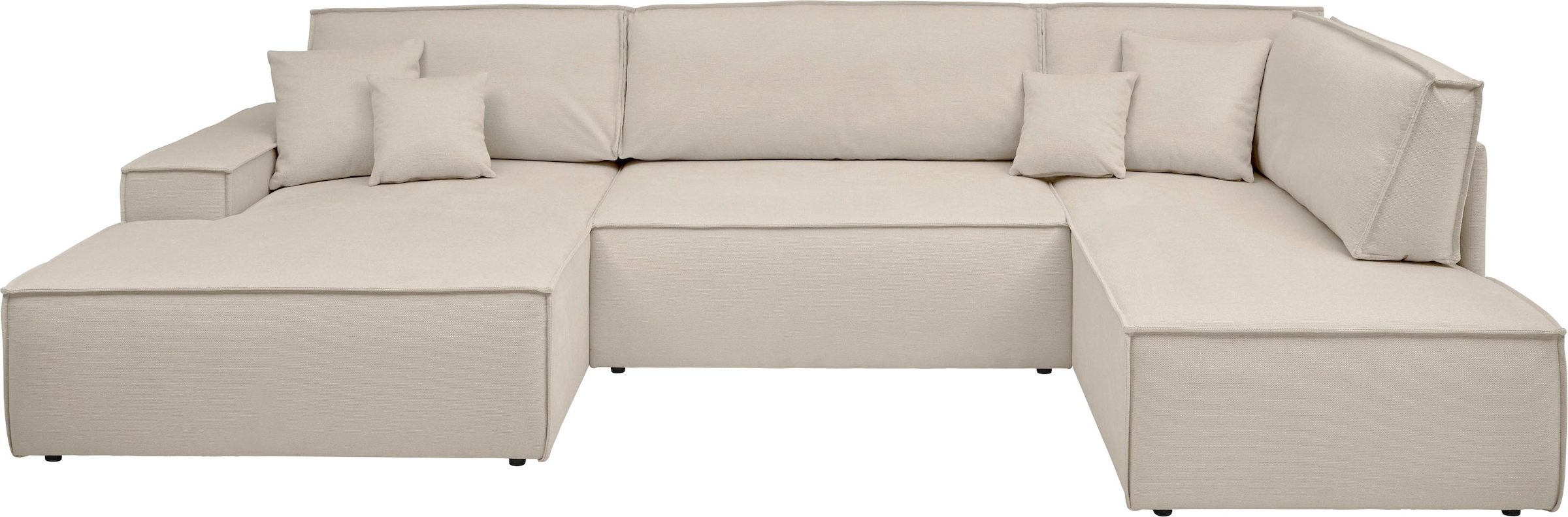 andas Wohnlandschaft »FINNLEY, U-Form XXL 329 cm, Schlafsofa, Schlaffunktio günstig online kaufen