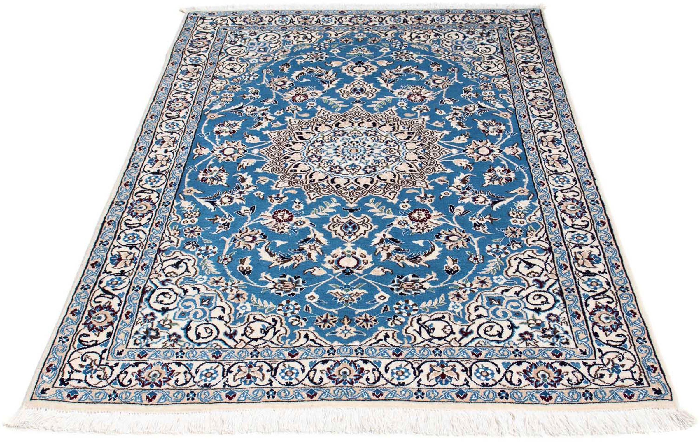 morgenland Orientteppich »Perser - Nain - Royal - 172 x 112 cm - blau«, rec günstig online kaufen
