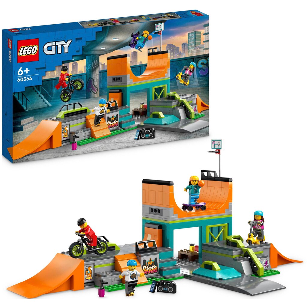 LEGO® Konstruktionsspielsteine »Skaterpark (60364), LEGO® City«, (454 St.)