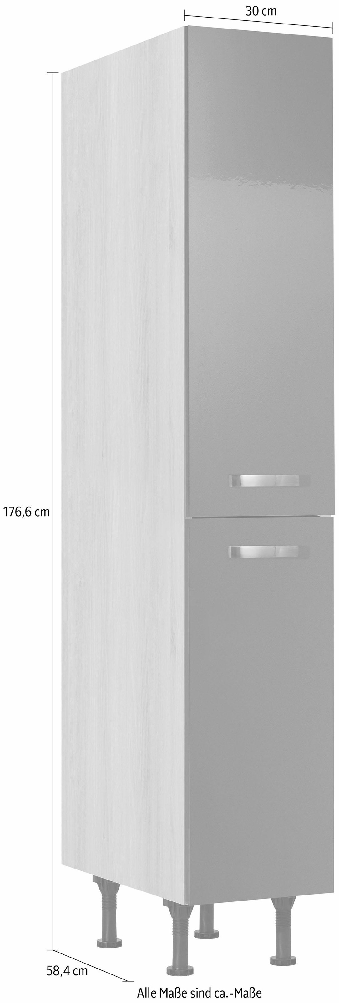 OPTIFIT Apothekerschrank »Cara«, mit 2 Vollauszügen und 4 Ablagen, höhenverstellbare Füße, Breite 30 cm