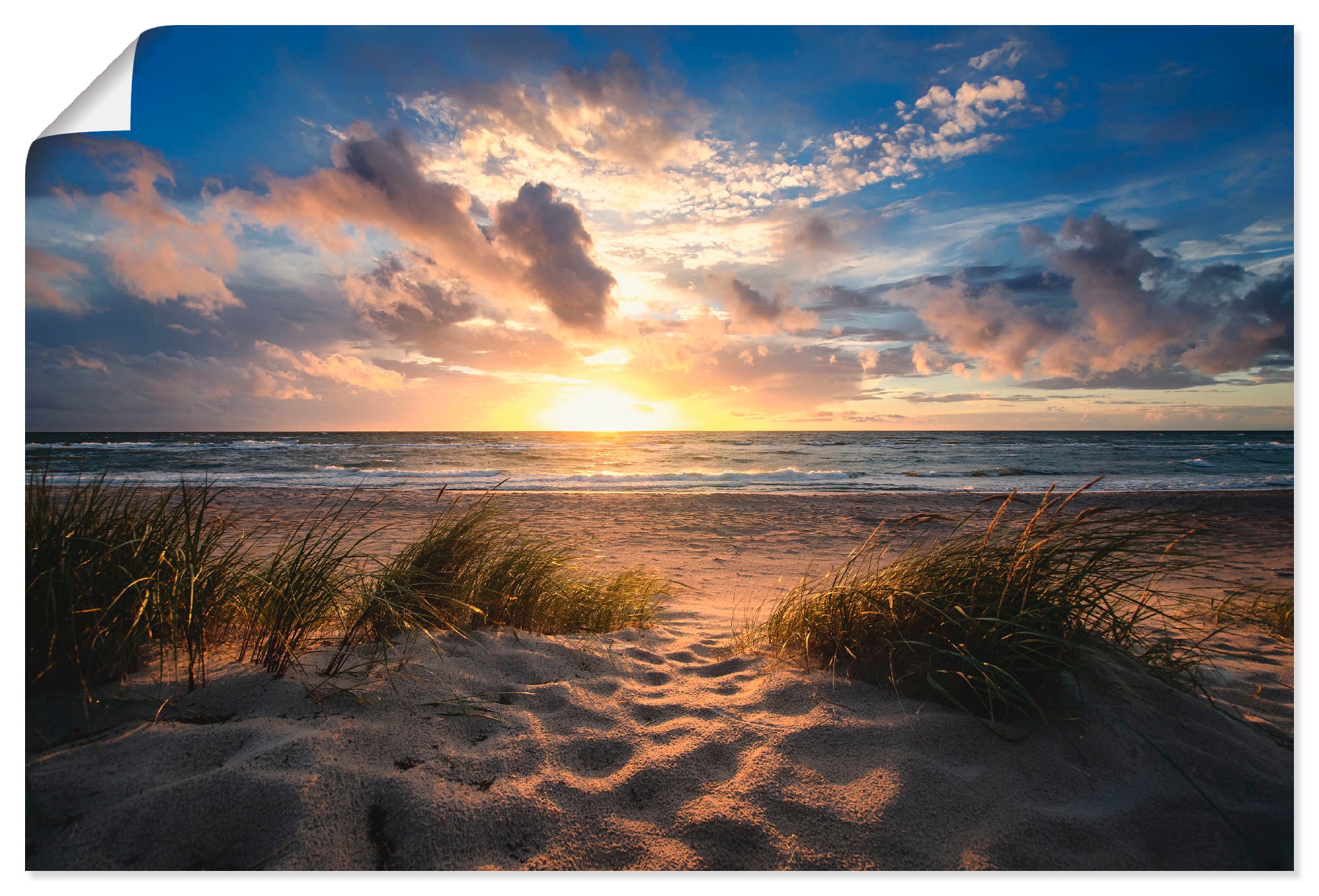 Artland Wandbild »Ostseestrand«, Strand, (1 St.), als Leinwandbild, Poster günstig online kaufen