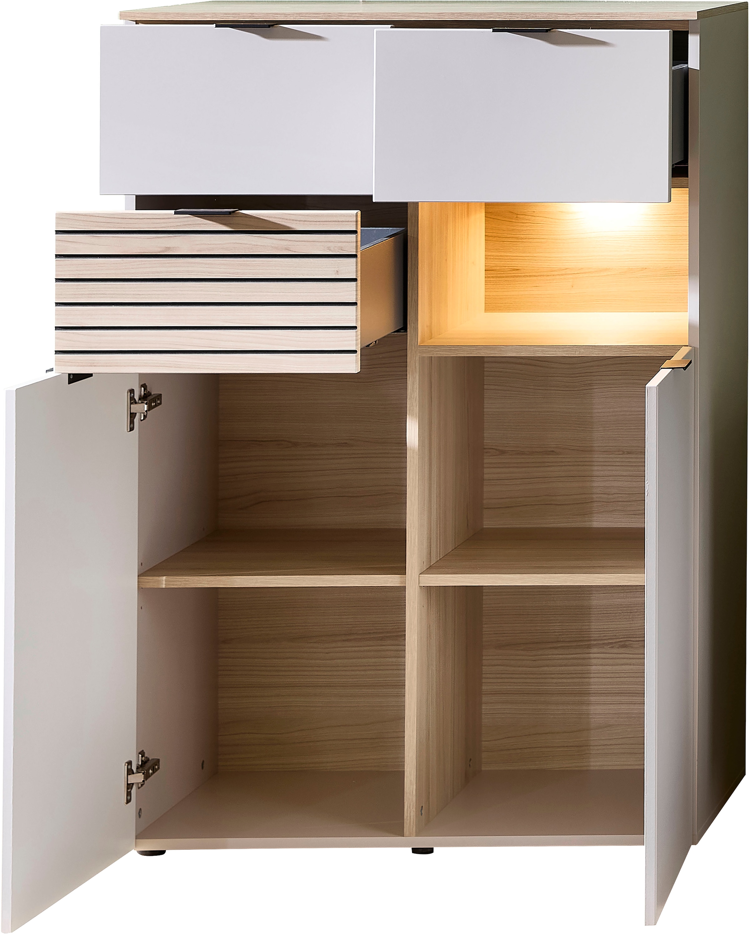 Innostyle Highboard »INA Highboard, 125 x 125 x 45 cm (B/H/T)« 1 Stk. tlg.