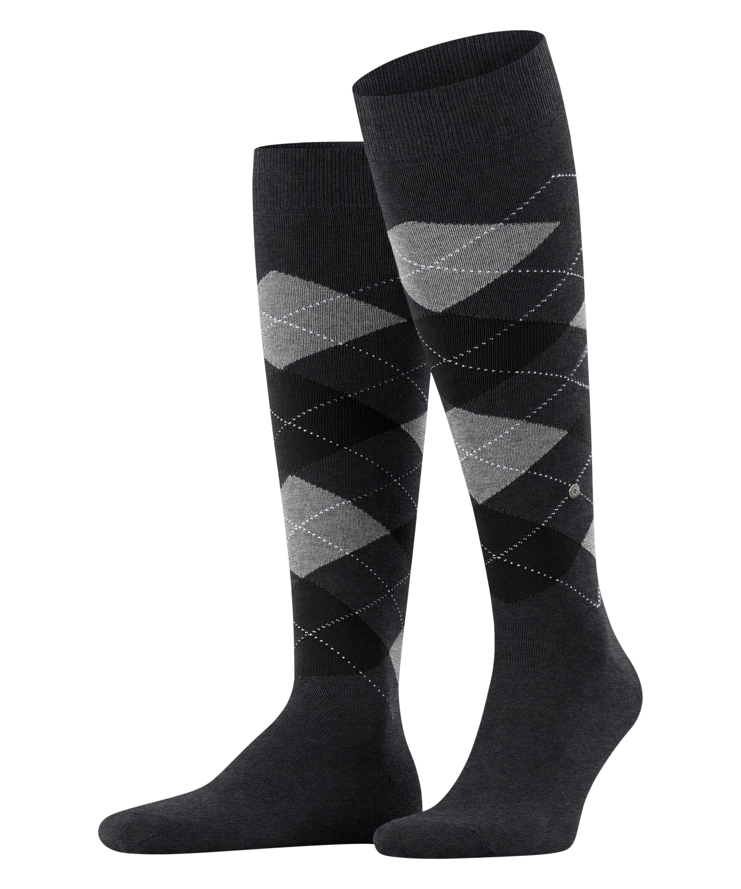 Burlington Kniestrümpfe »King« Einheitsgröße 40-46, Argyle-Muster, gekämmte Baumwolle