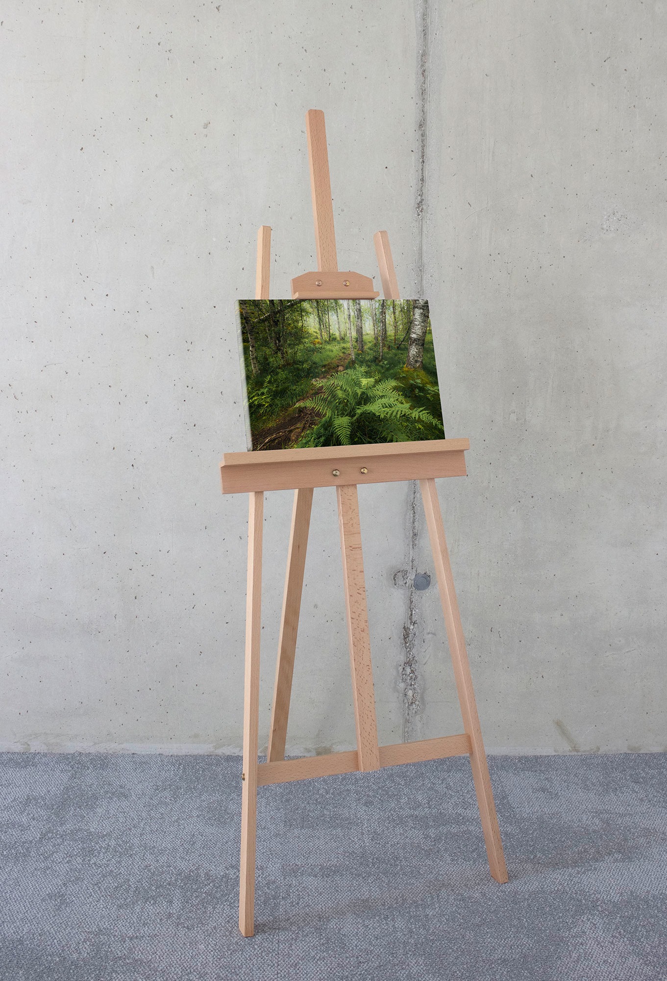 Komar Leinwandbild »Mystic Birch Grove - Größe 40 x 30 cm«, Baum-Blätter-Natur-Berge-Blumen-Foto-Jahreszeiten-Landschaft-Meer-Strand-Palmen, (Packung, 1 St.), Keilrahmenbild mi Echtholzrahmen