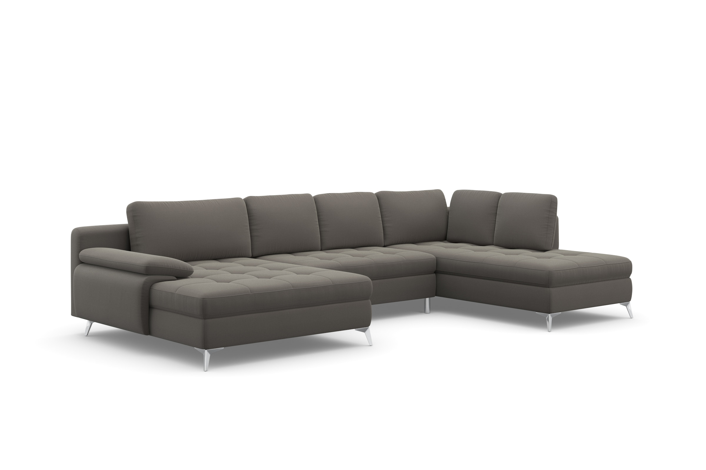 sit&more Wohnlandschaft »Latigo U-Form«, mit Mega-Recamiere, wahlweise mit Bettfunktion und Bettkasten