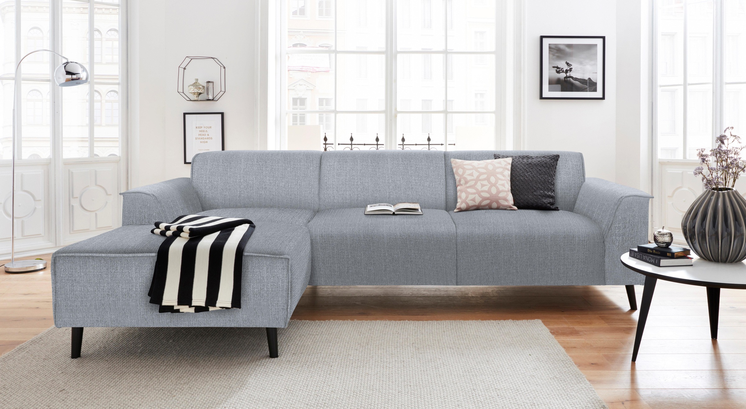 DOMO collection Ecksofa »Amora, inklusive komfortablem Federkern für mehr S günstig online kaufen