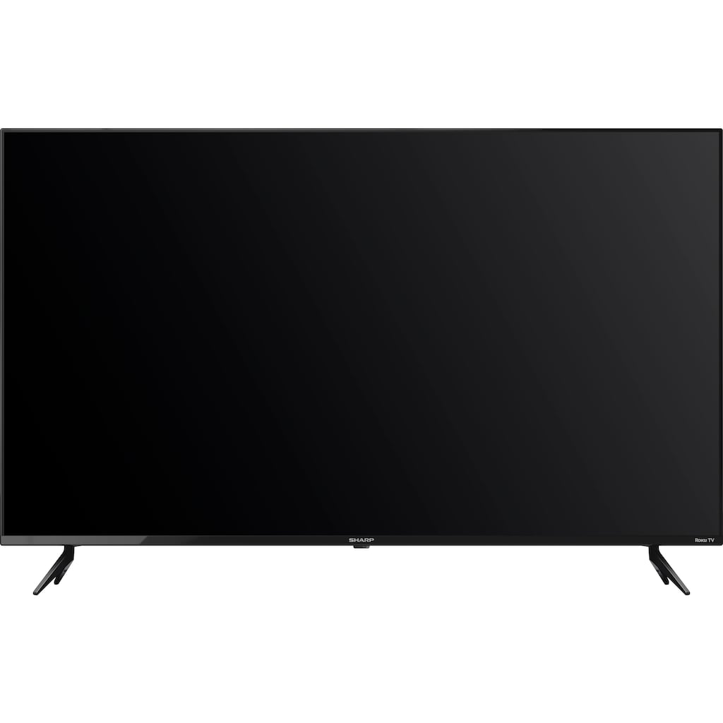 Sharp LED-Fernseher »4T-C55FJx«, 139 cm/55 Zoll, 4K Ultra HD, Smart-TV, Roku TV nur in Deutschland verfügbar, Rahmenlos, HDR10, Dolby Digital