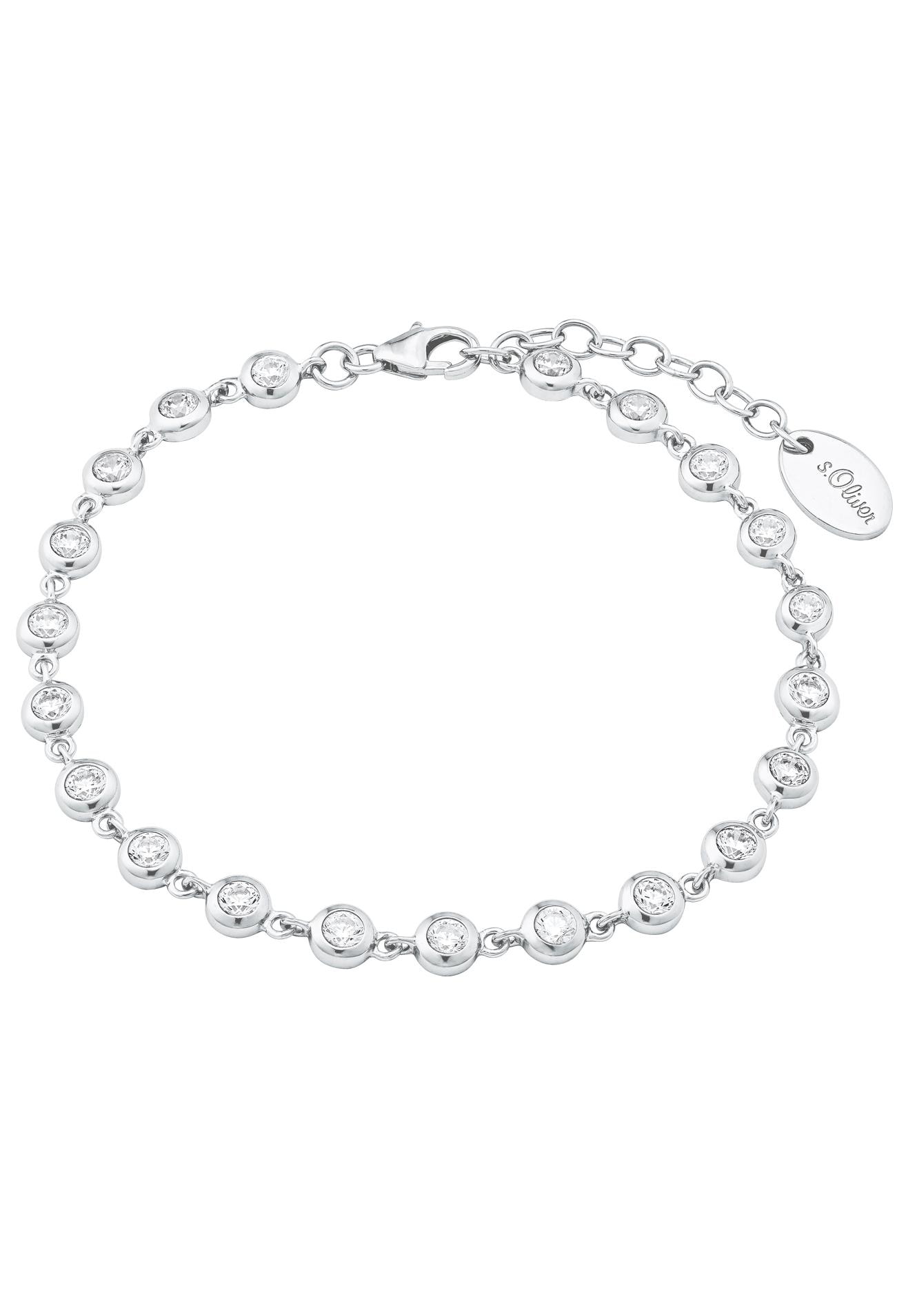 Bild von s.Oliver Silberarmband »2024229«, mit Zirkonia (synth.)