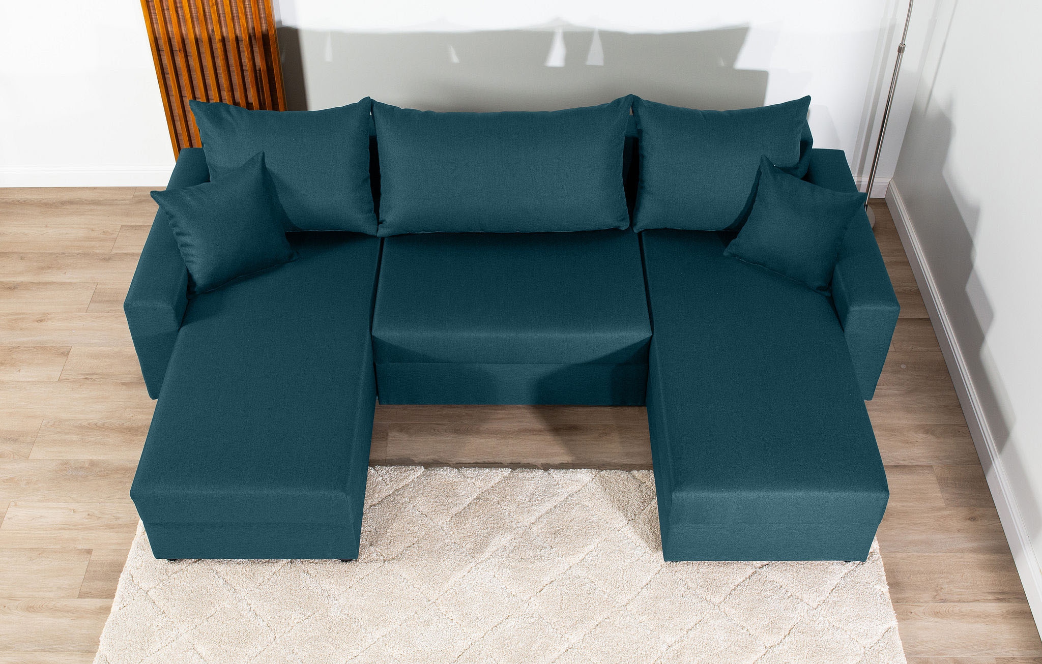 COLLECTION AB Wohnlandschaft »Pico U-Form«, Wohnlandschaft,2 X Ottomane,Polyätherschaum Polsterung