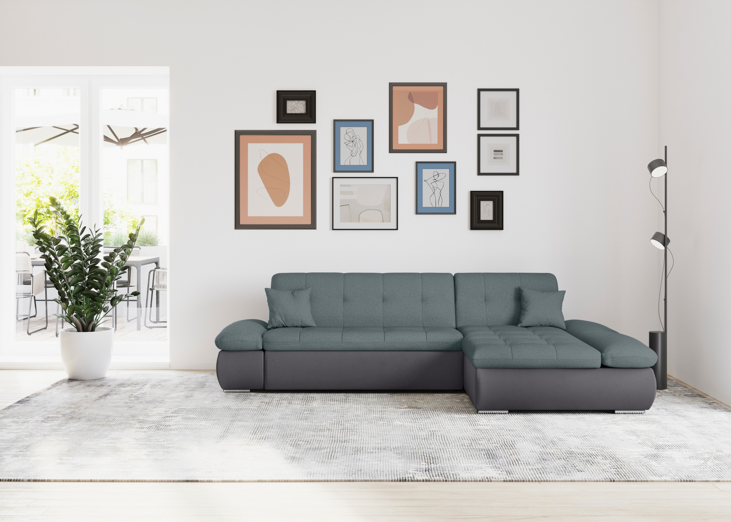 DOMO collection Ecksofa »Moric, L-Form, XXL-Sofa - Breite 300cm«, wahlweise günstig online kaufen