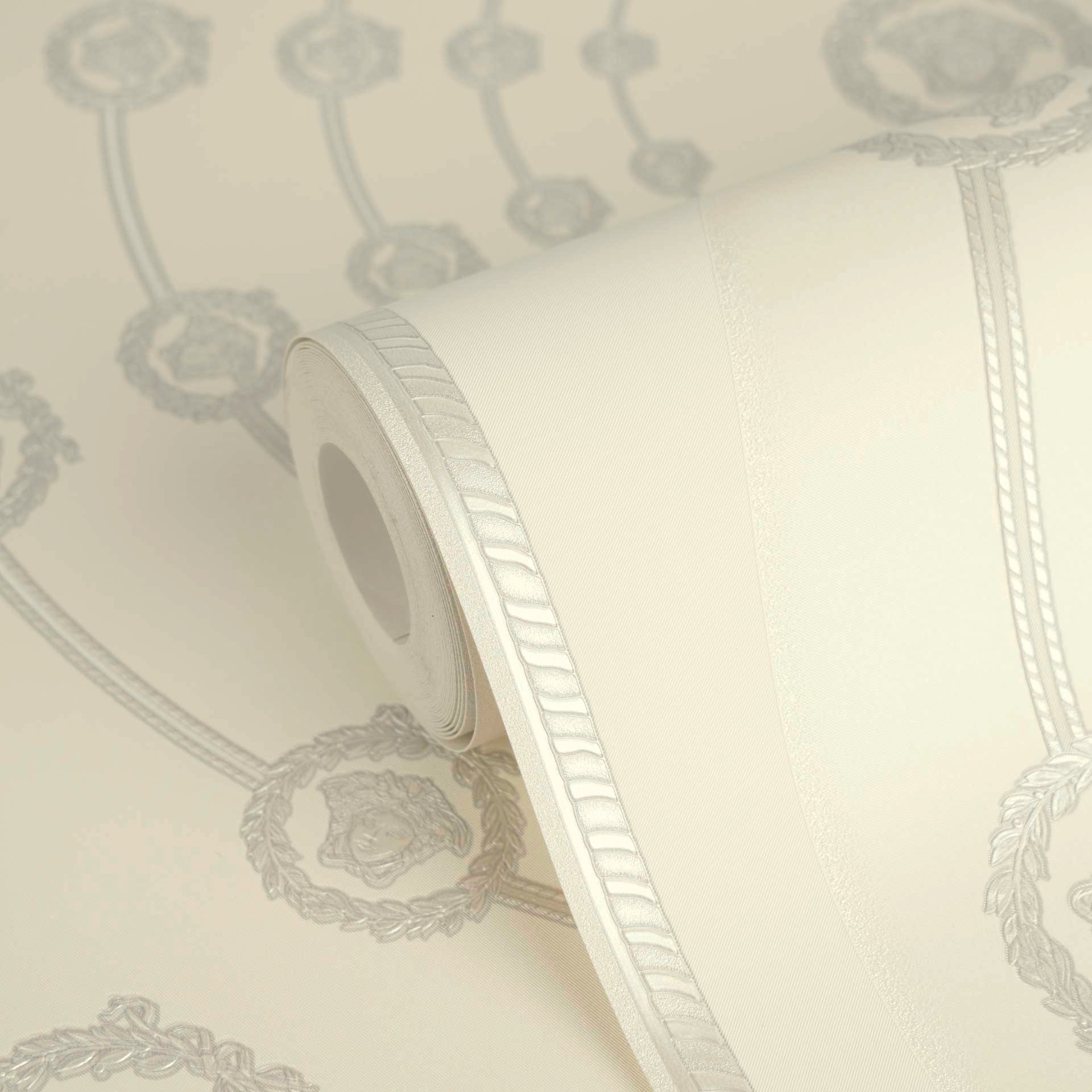 Versace Vliestapete »Versace 6 I Love Baroque –« 3D-Optik | Barock | Motiv geprägt Geometrisches Kreisdesign mit edlem Glanz & fein strukturierter Optik