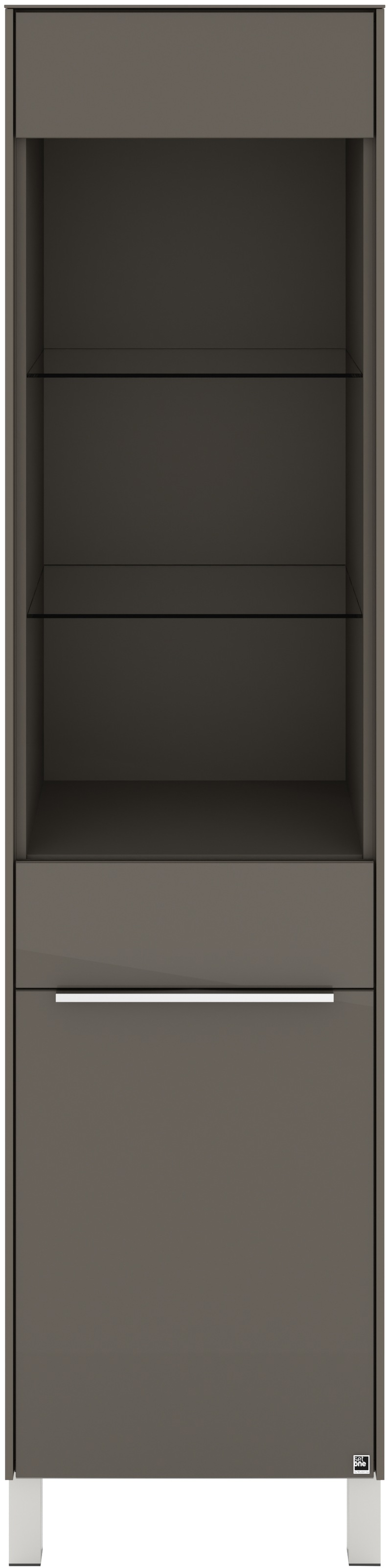 set one by Musterring Standvitrine »Reno« 1 Stk. tlg. Mit Vierkantfuß in diversen Farben, 197 cm Höhe & Farbauswahl