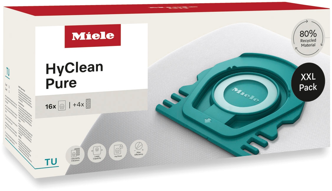 Miele Staubsaugerbeutel »XXL-Pack Staubsaugerbeutel HyClean Pure TU«, (Spar-Set, 20 St.), Miele Original Zubehör