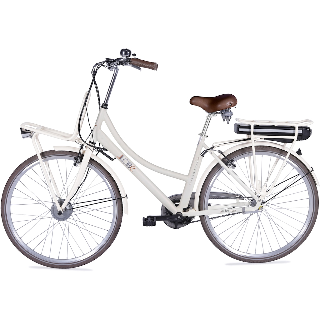 LLobe E-Bike »Rosendaal Lady 13,2 Ah«, 3 Gang, Frontmotor 250 W