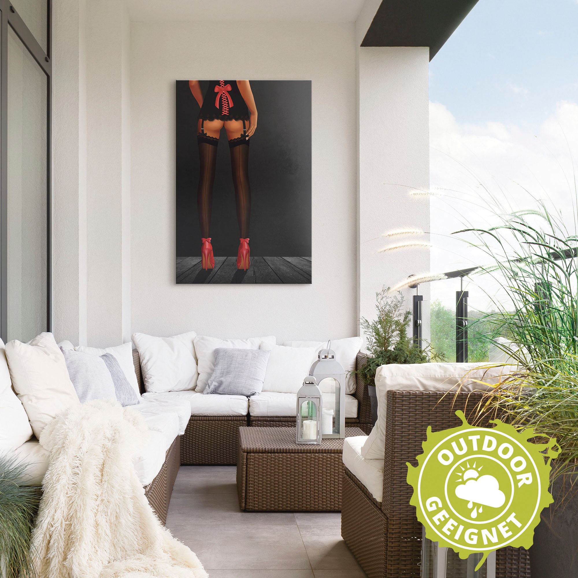 Artland Wandbild »Sexy Beine in High Heels« Frau 1 Stk. tlg. als Alubild, L günstig online kaufen