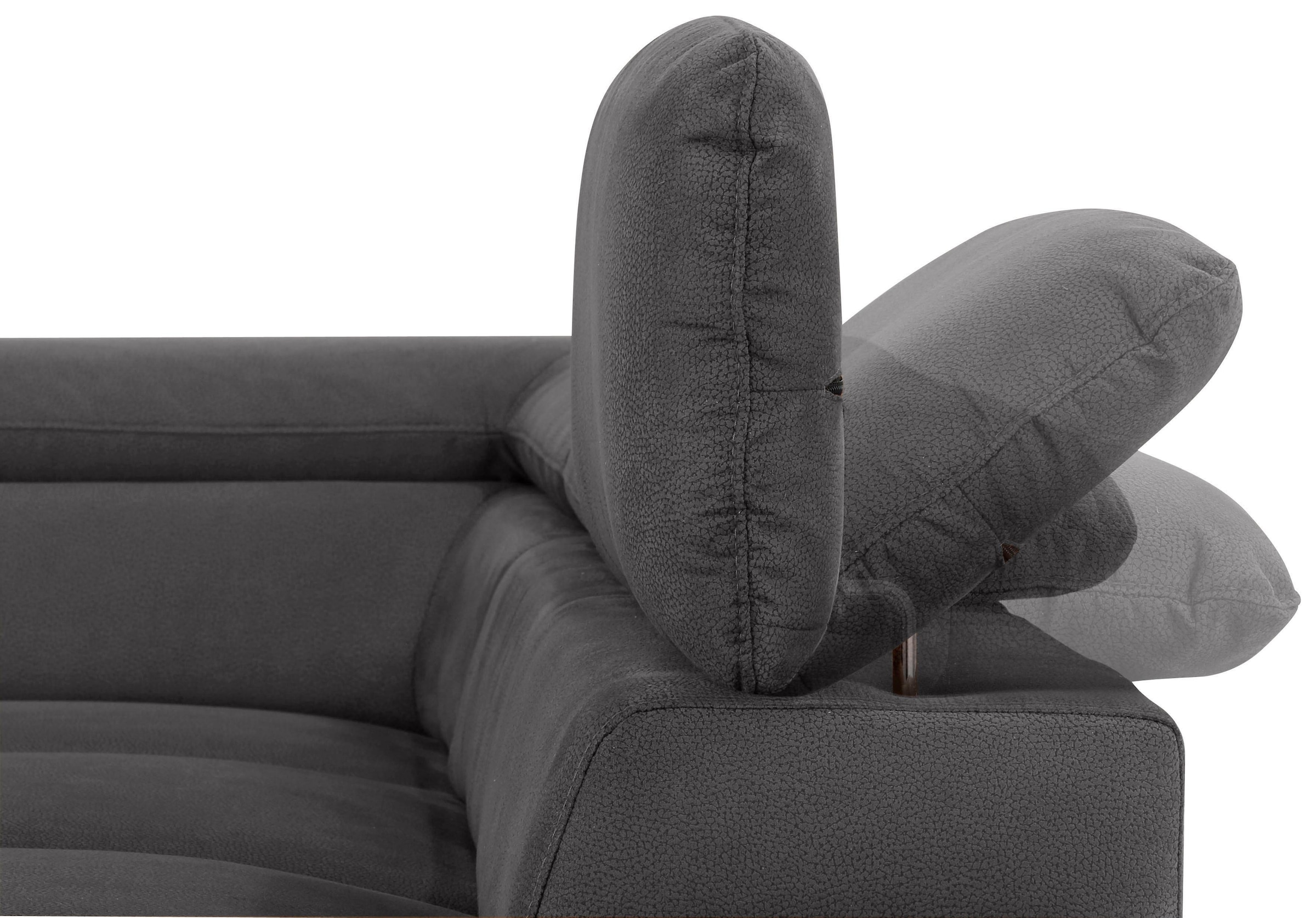 Home affaire Ecksofa »Alberto L-Form«, mit Kopfteilverstellung, wahlweise mit Bettfunktion