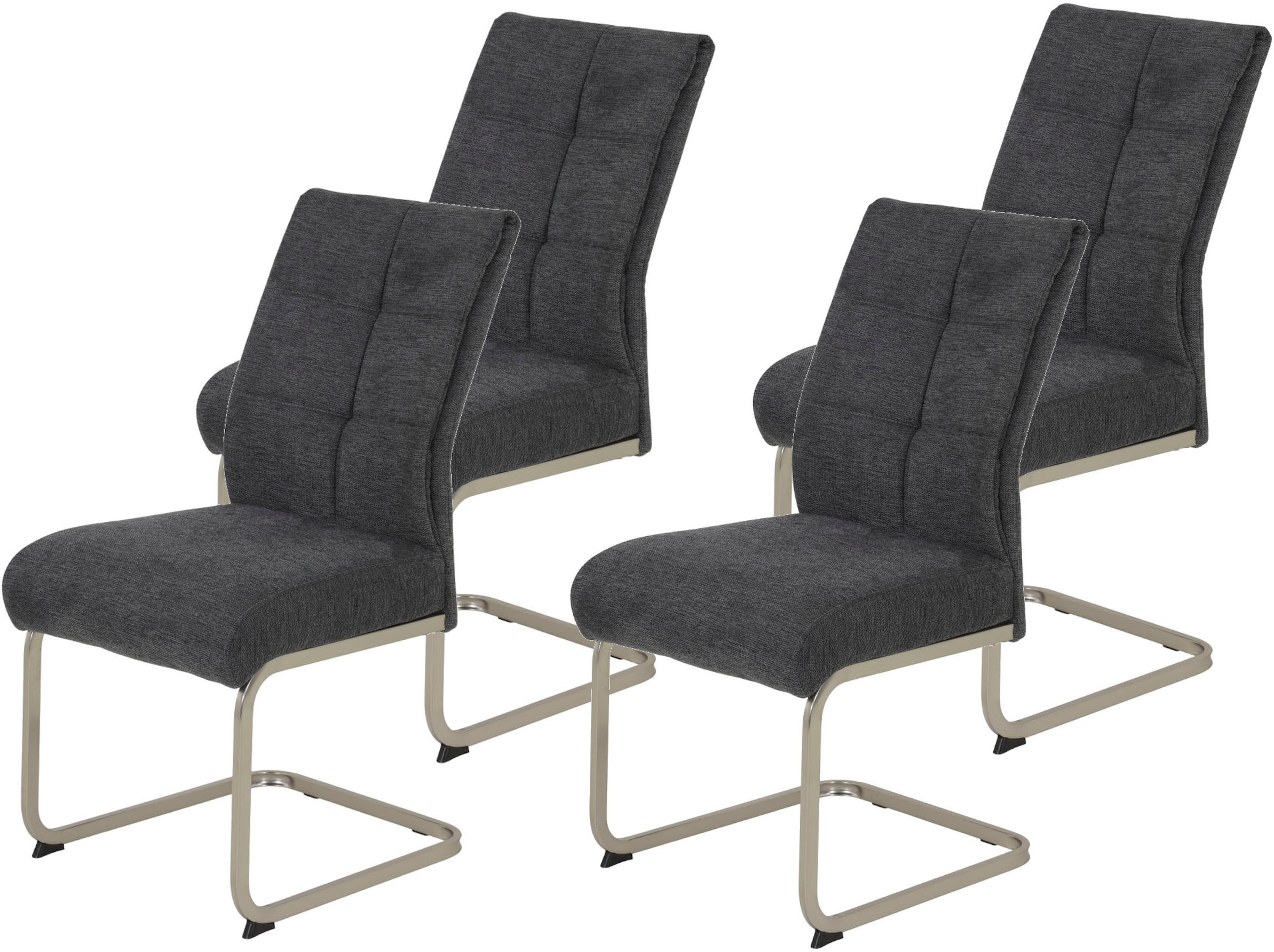 HELA Freischwinger »Ines«, (Set), 4 St., bequeme Sitzbreite und Federkern P günstig online kaufen