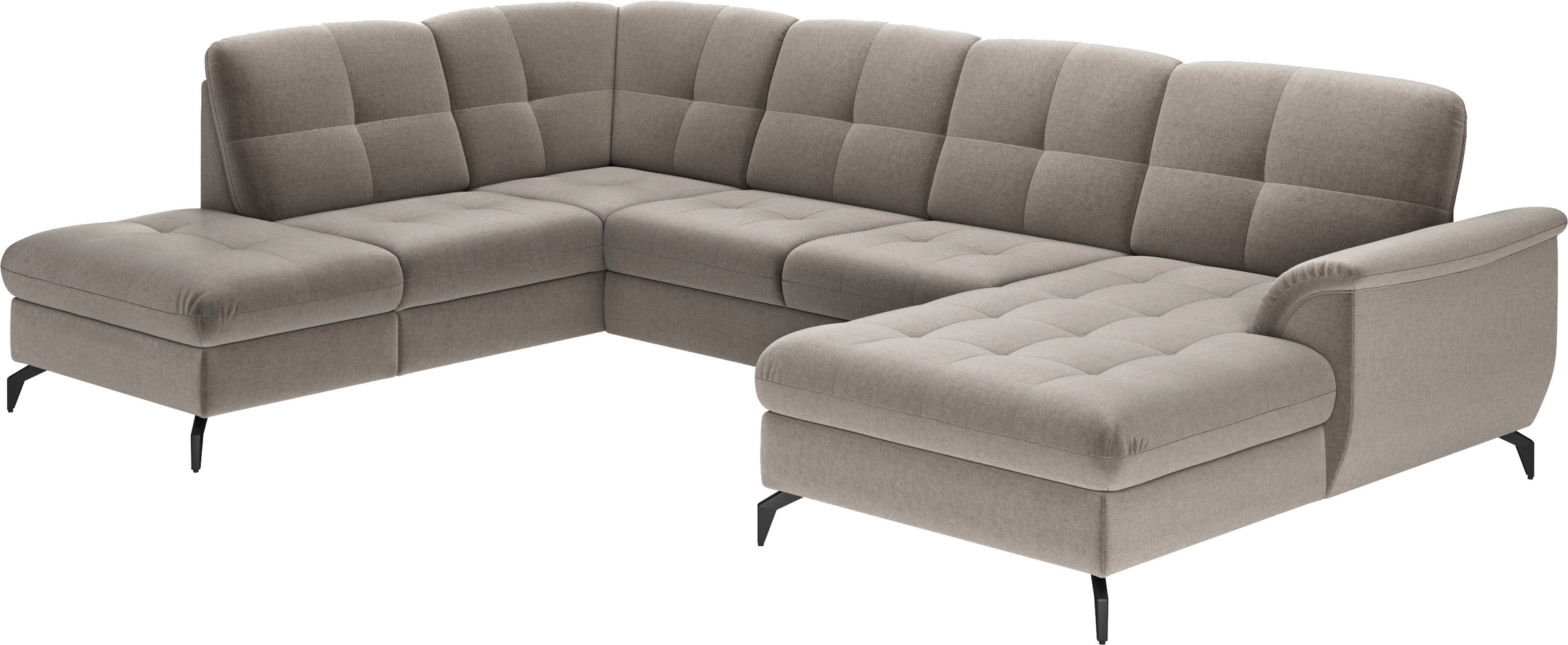 sit&more Wohnlandschaft »Zora U-Form«, wahlweise mit Bettfunktion und Bettkasten