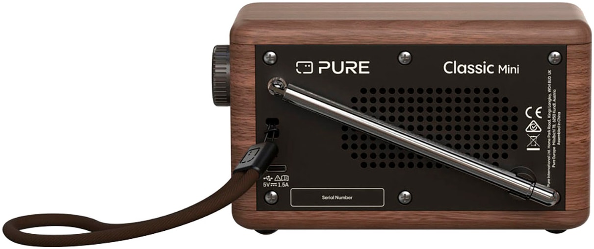 Pure Digitalradio (DAB+) »Classic Mini«, (Bluetooth Digitalradio (DAB+)-UKW mit RDS 5 W)