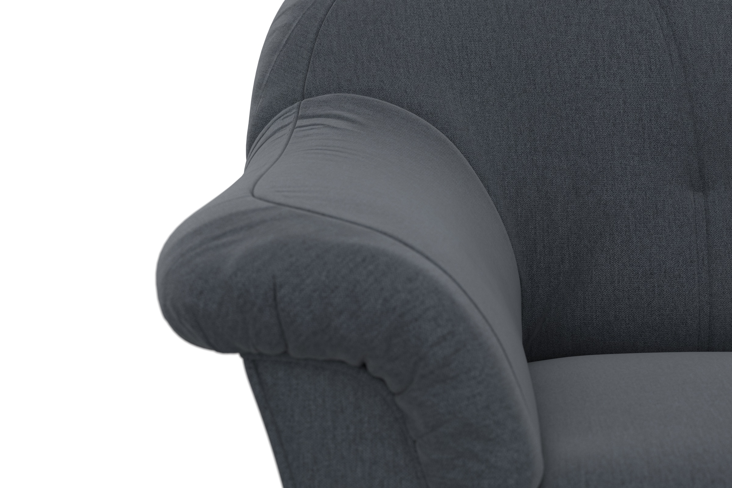 DOMO collection Ecksofa »Pegnitz, elegante Rückensteppung, kompakte Stellmaße 238/141cm, L-Form«, wahlweise mit Bettfunktion