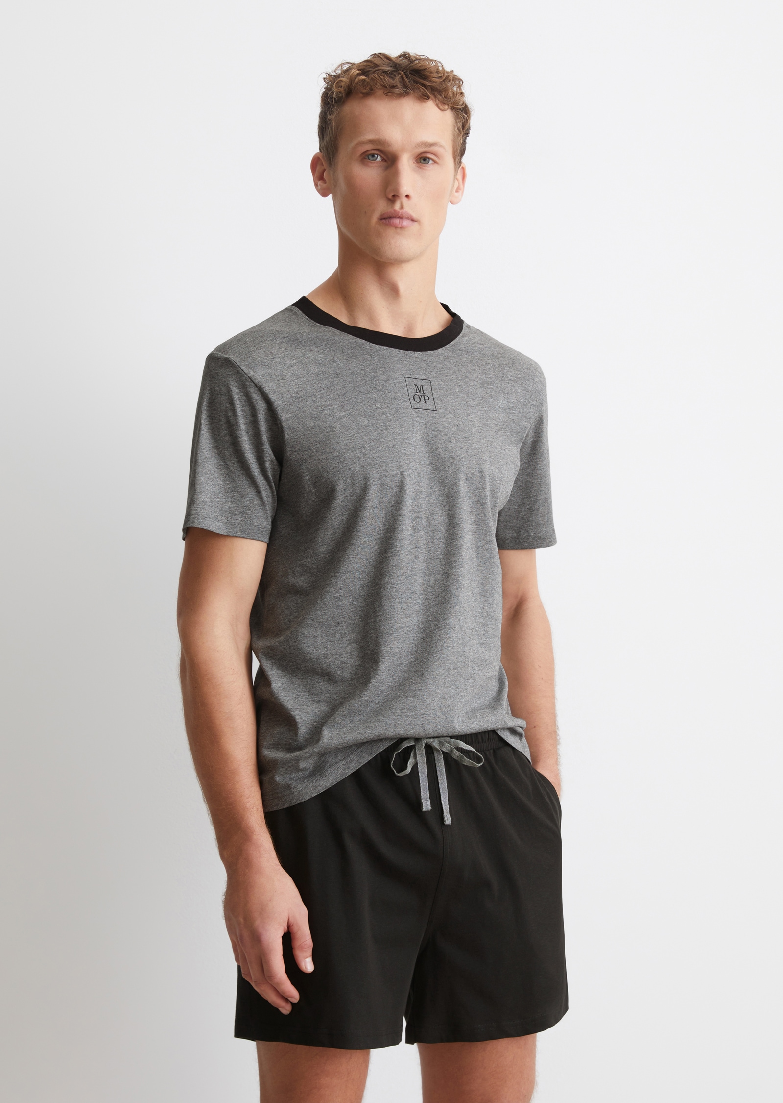 Marc O'Polo Shorty »Mix N Match Cotton« 2 Tlg. Baumwolle, Jersey-Qualität, Bequem, Kurzarm
