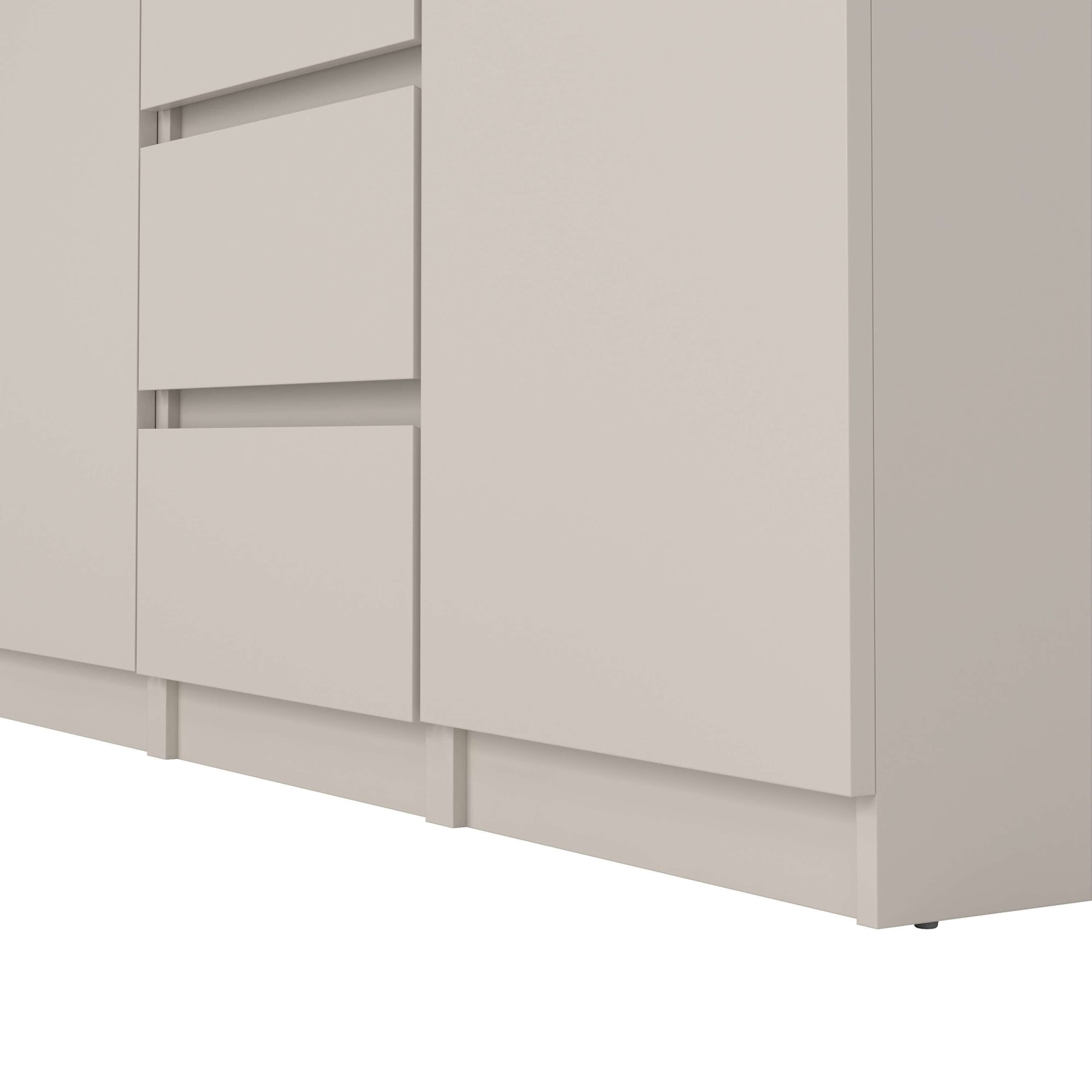 Home affaire Kommode »Naia, Sideboard, 4 Schubladen, 2 Türen, Aufbewahrung, grifflose Front« Mit Einlegeböden, modern, skandinavisches Design, in mehrere Farben