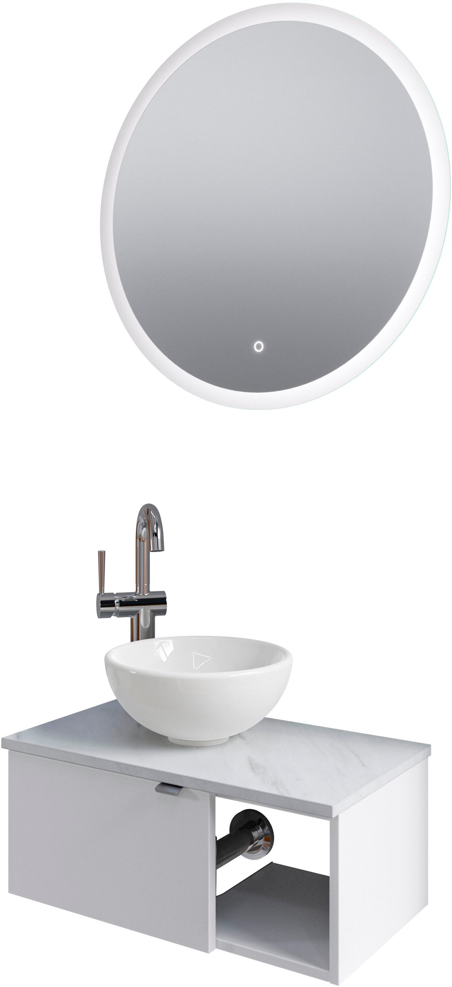 Saphir Badmöbel-Set »Serie 6915«, (4 St.), Gäste-Bad, 70 cm breit, mit LED- günstig online kaufen