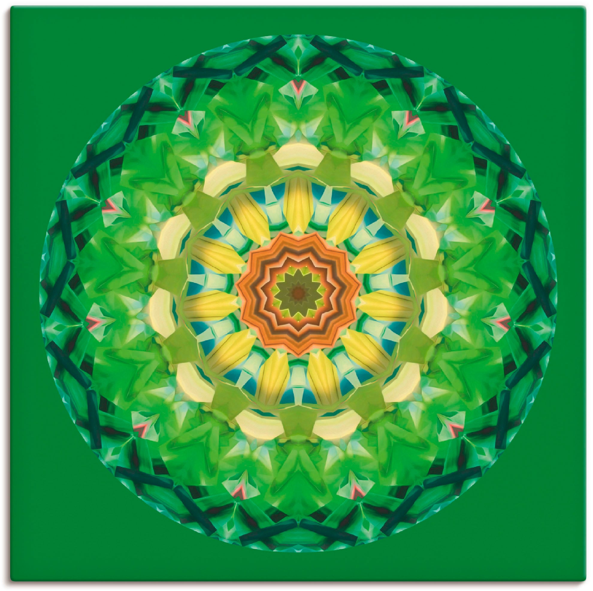 Artland Leinwandbild »Mandala II«, Muster, (1 St.), auf Keilrahmen gespannt günstig online kaufen