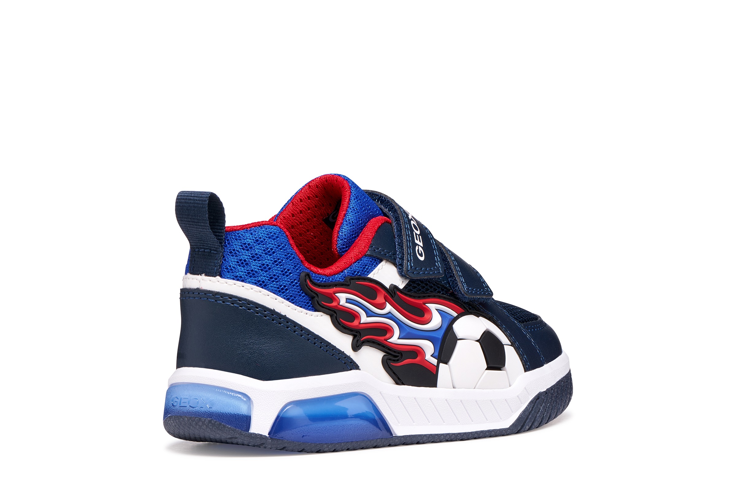 Geox Sneaker »J INEK BOY«  Klettschuh mit Blinkfunktion, Größenschablone zum Download