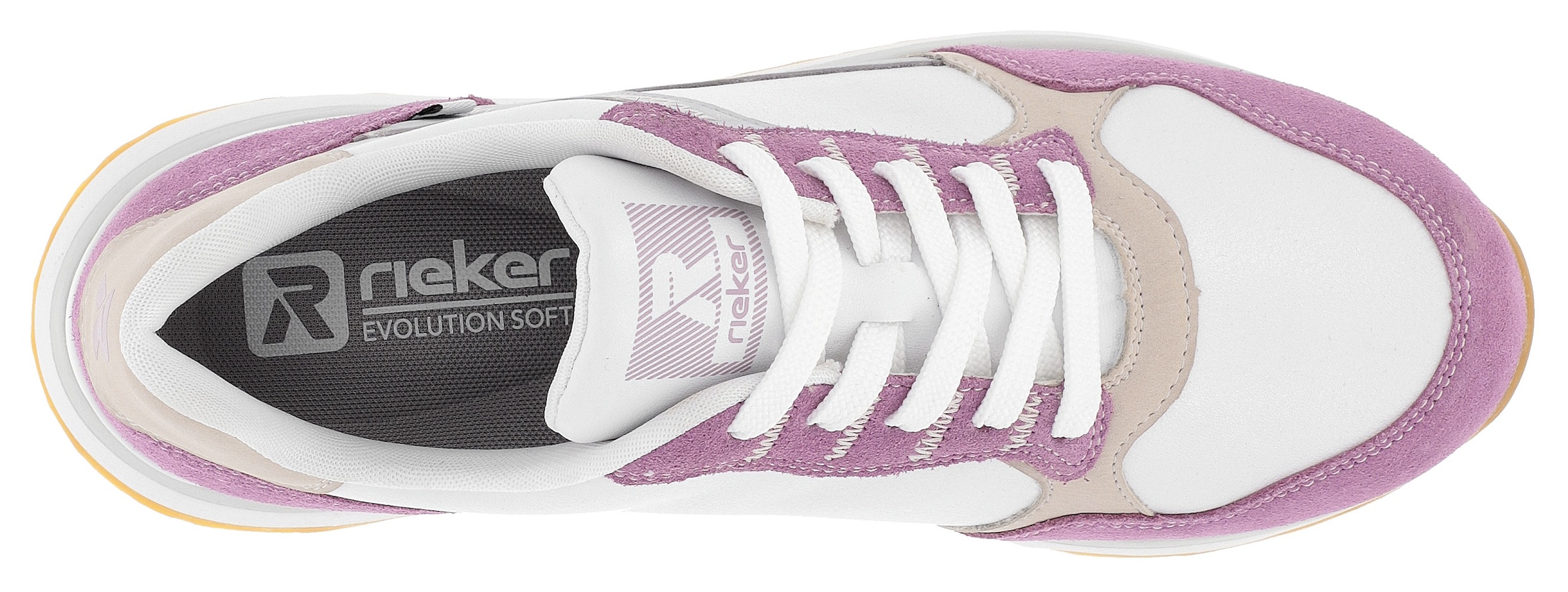 Rieker EVOLUTION Sneaker, mit herausnehmbarer Einlage, Freizeitschuh, Halbschuh, Schnürschuh