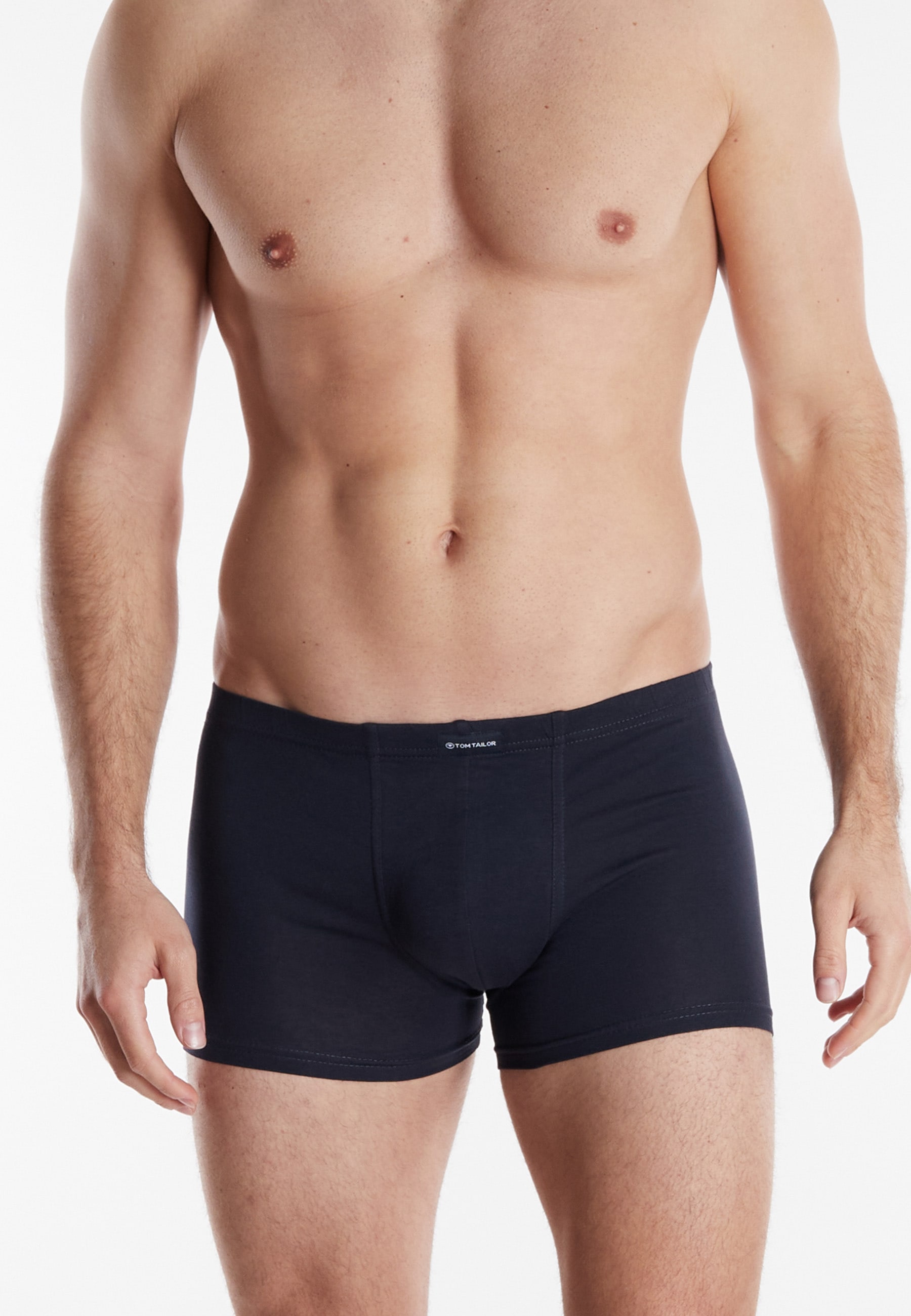 TOM TAILOR Boxershorts »Texas« Packung, 4er Pack, 4 bequem, basic, eng, atmungsaktiv, mit Logo, breiter Bund, Baumwollmix