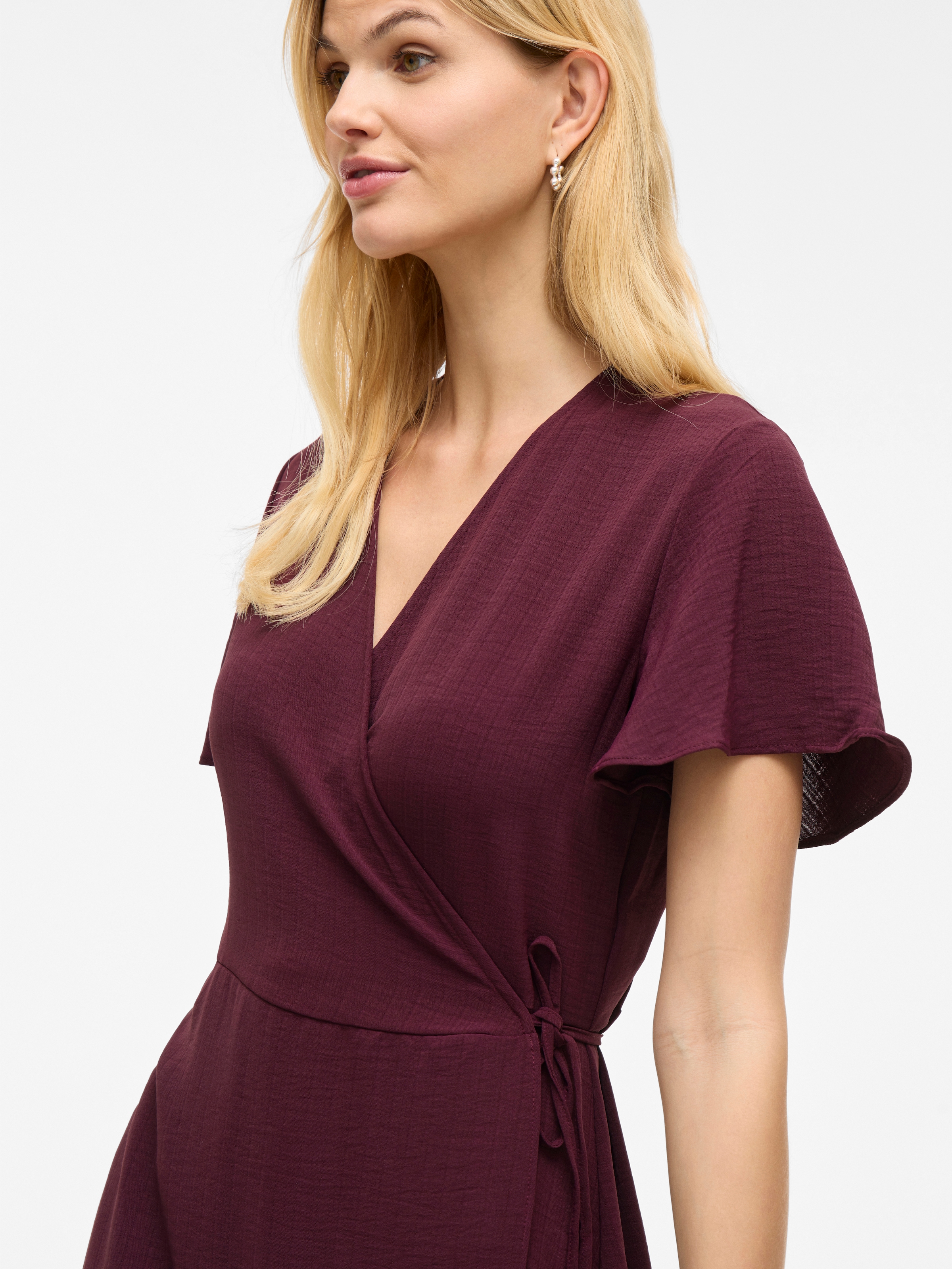 Vila Wickelkleid »VILOVIE S/S WRAP MIDI DRESS - NOOS«