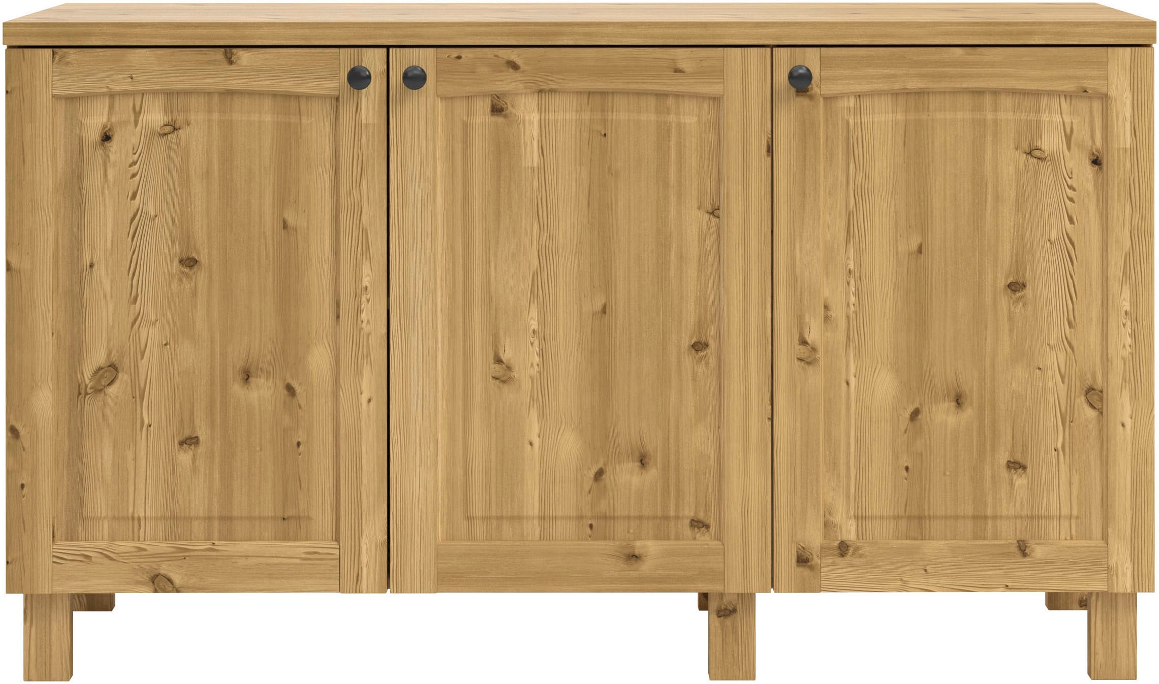 KOCHSTATION Unterschrank »KS-Osby«, (1 St.), Kiefer massiv, Breite 150 cm, 3 Türen