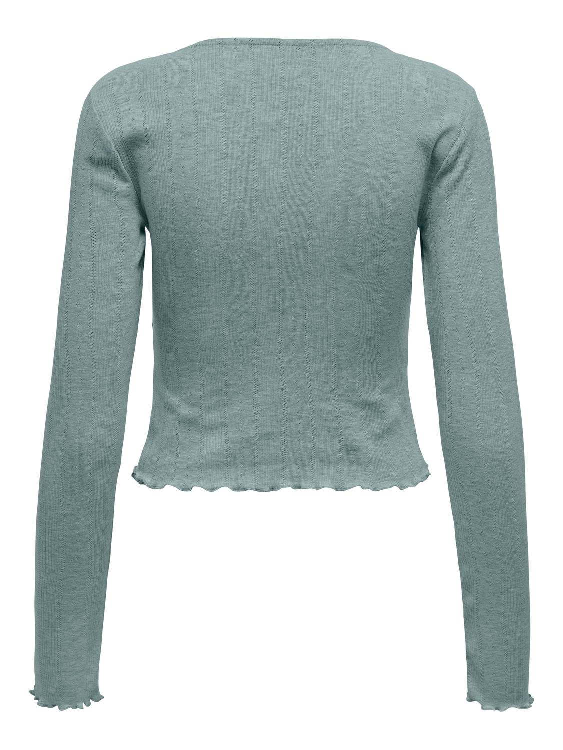 ONLY Langarmshirt »ONLCARLOTTA L/S WRAP TOP JRS«