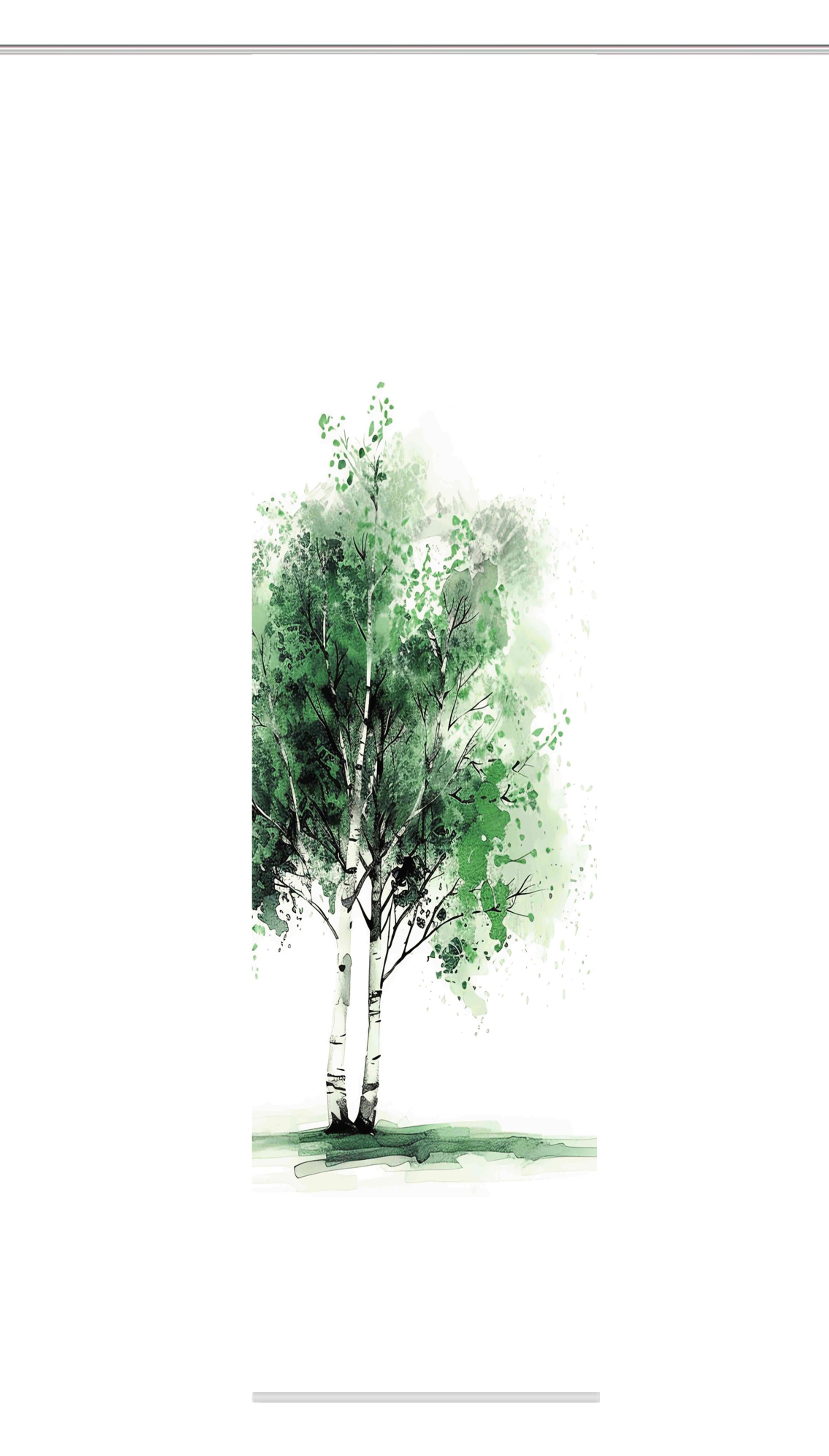 HOME WOHNIDEEN Schiebegardine »TREE«, (1 St.), Schiebewand Seidenoptik, Digitaldruck