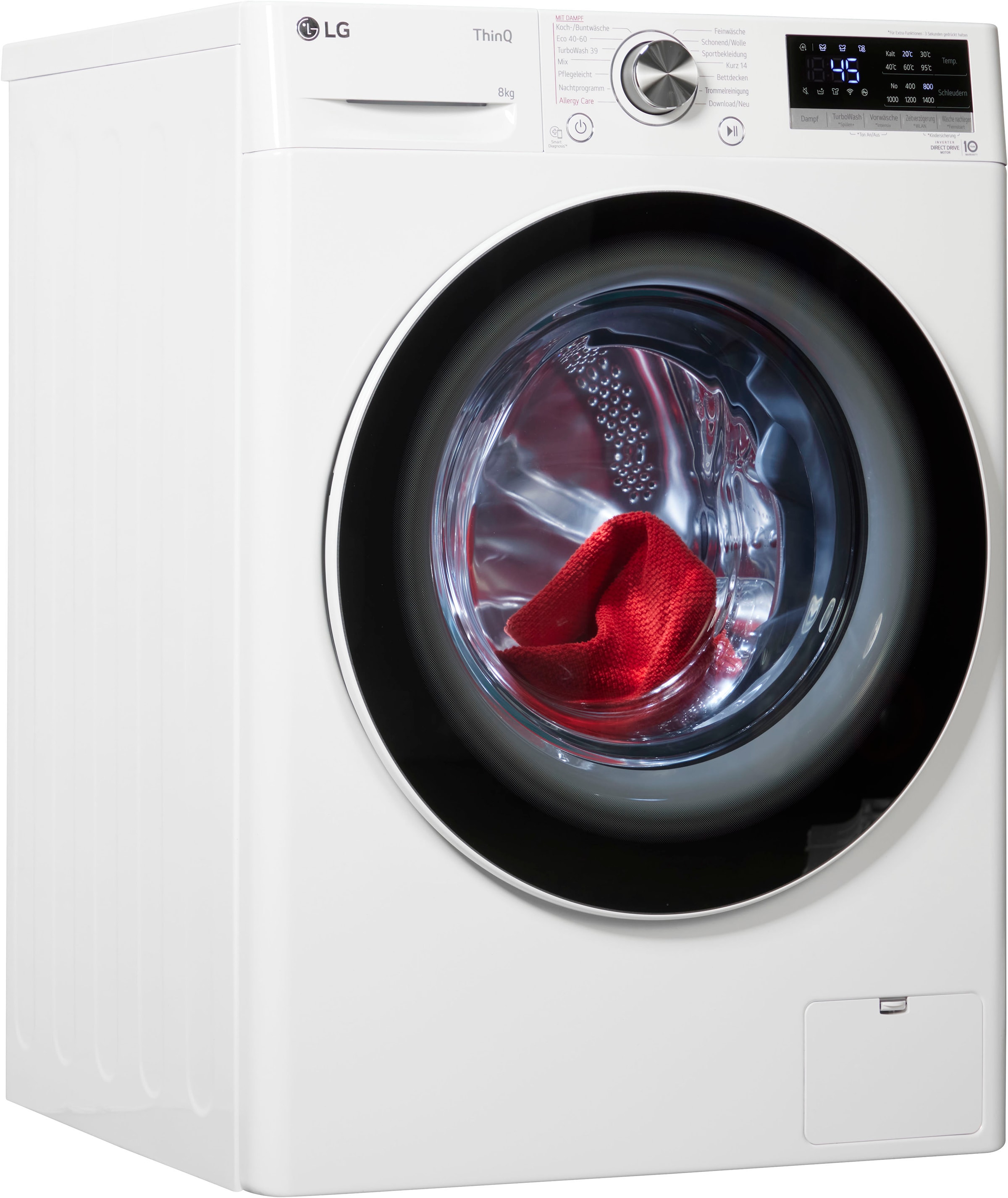 LG F4WV5080, U/min, 8 Waschmaschine kg, Steam-Funktion 1400 »F4WV5080«, kaufen