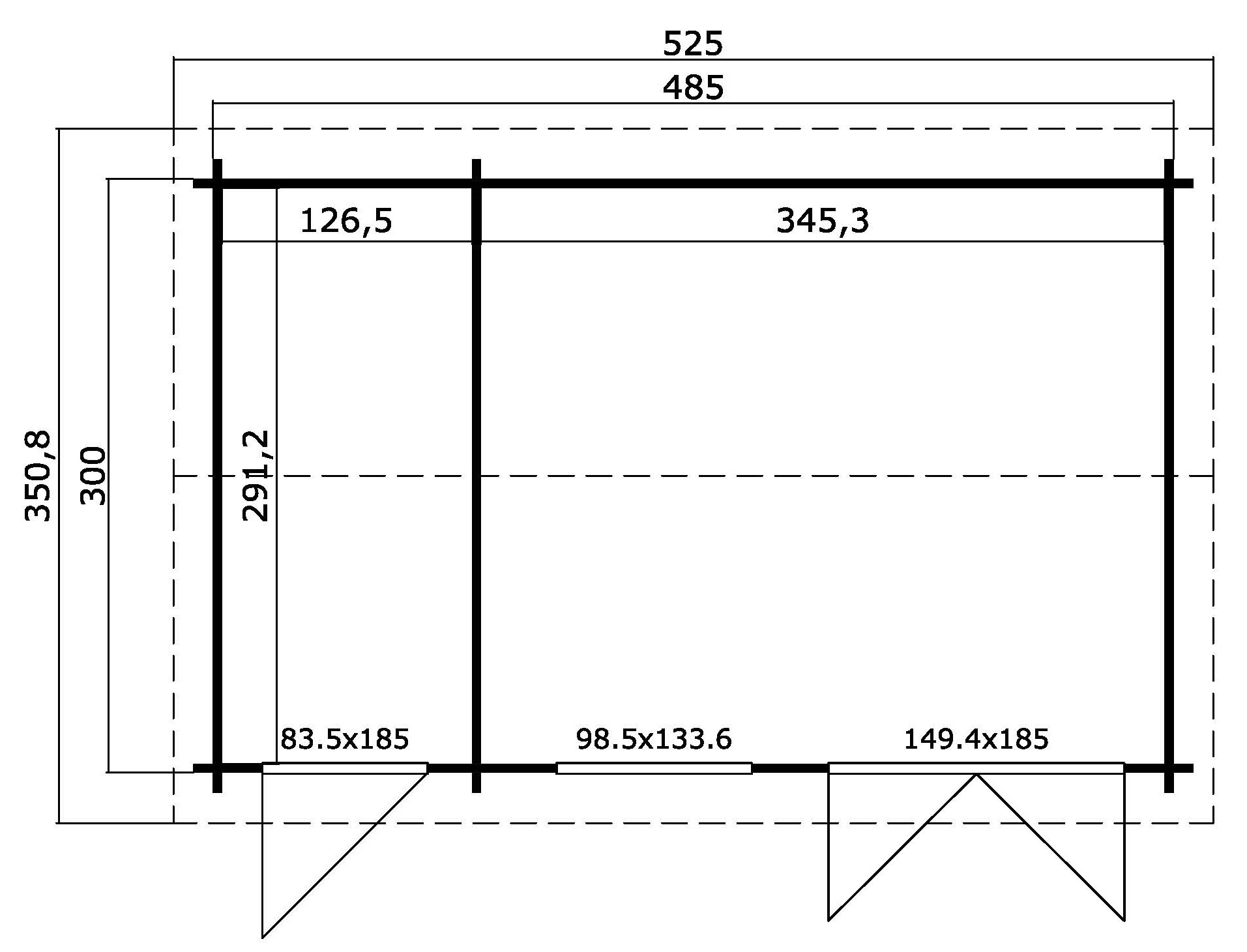 Nordic Holz Gartenhaus »WREXHAM 2«