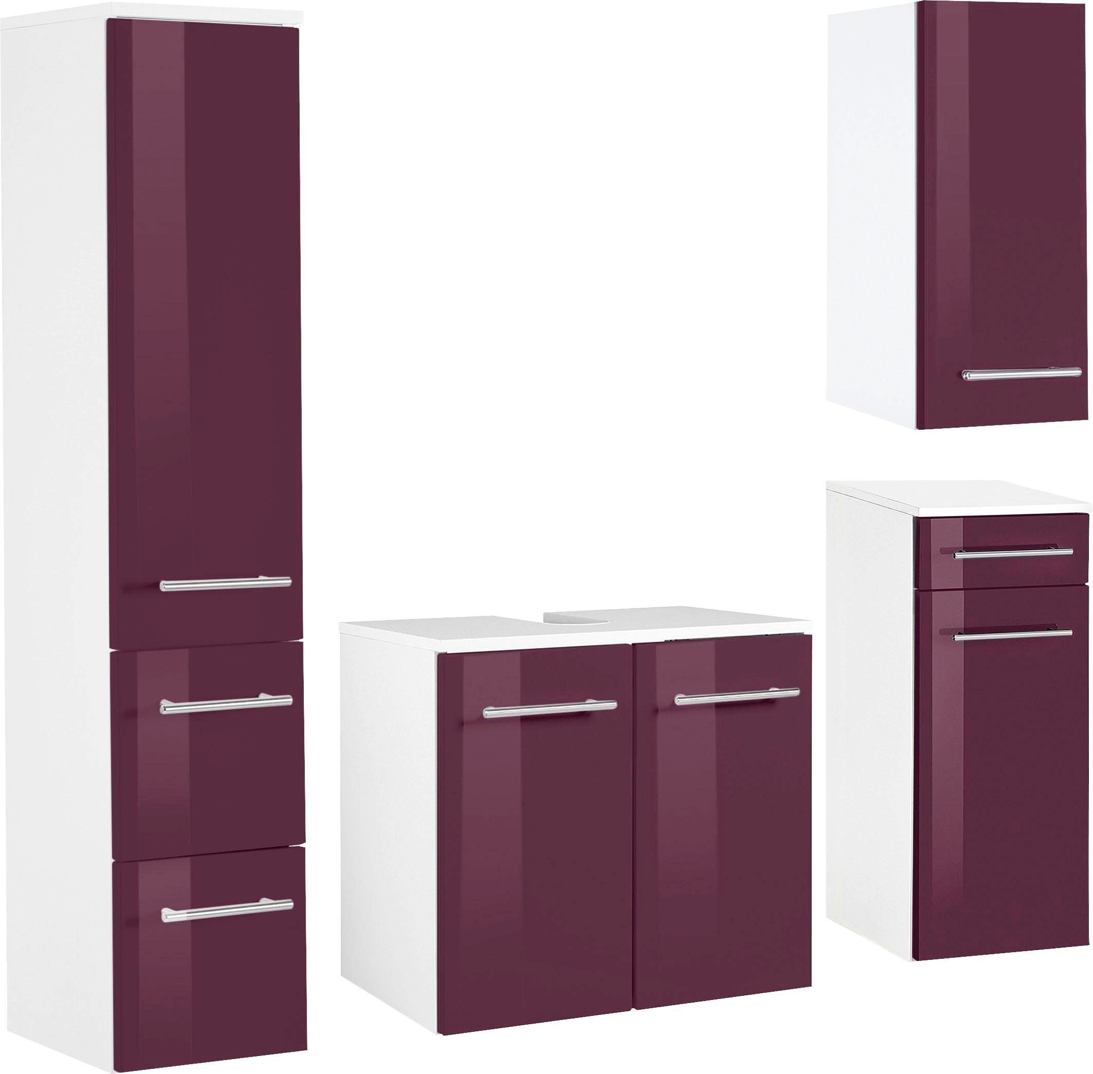 welltime Badmöbel-Set »Venedig« 4 Stk. tlg. Waschbeckenunterschrank (Breite günstig online kaufen